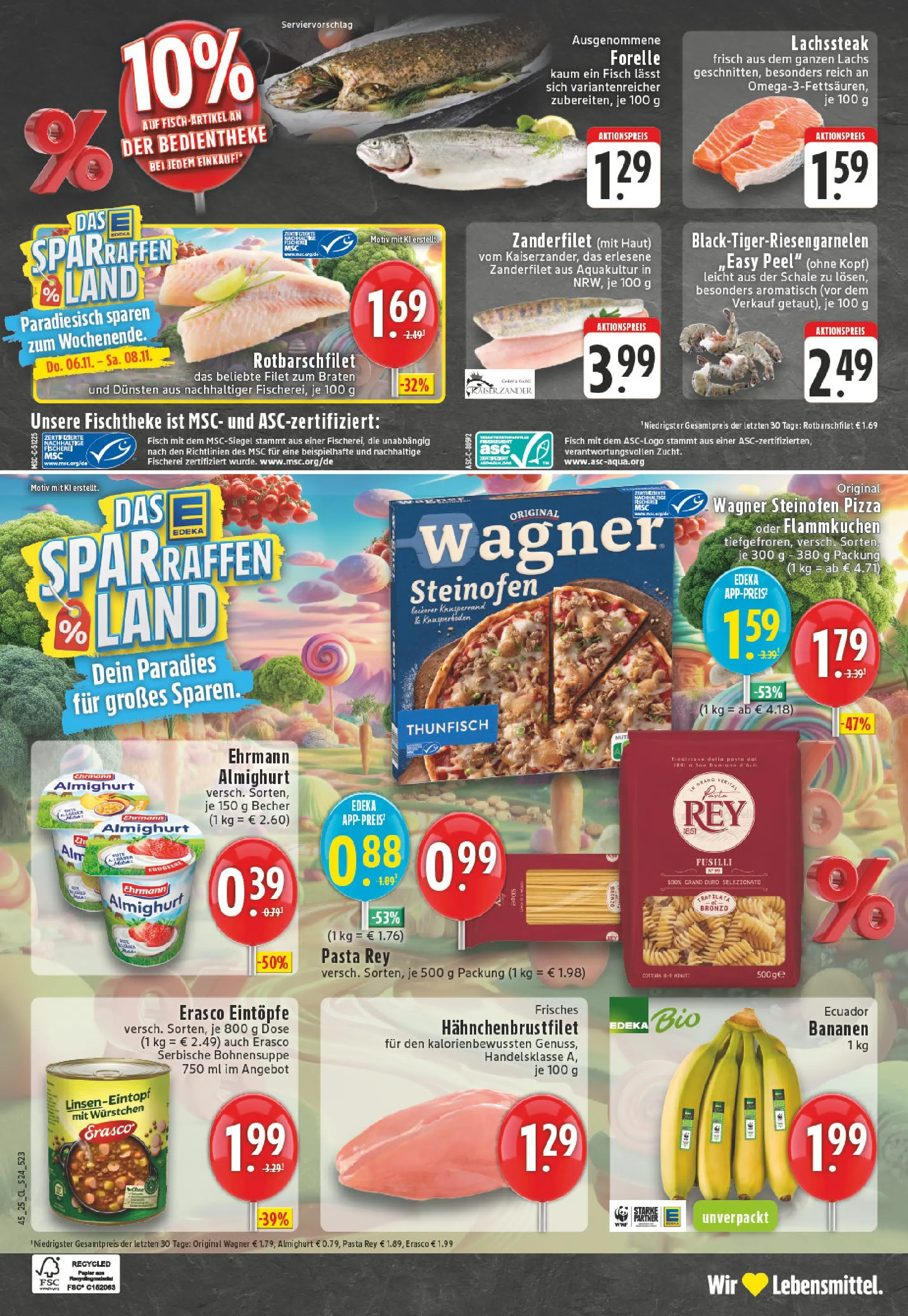 Edeka prospekt Vreden	 (ab 02.11.2025) » Angebote Online | Seite: 24 | Produkte: Thunfisch, Bananen, Fisch, Erasco