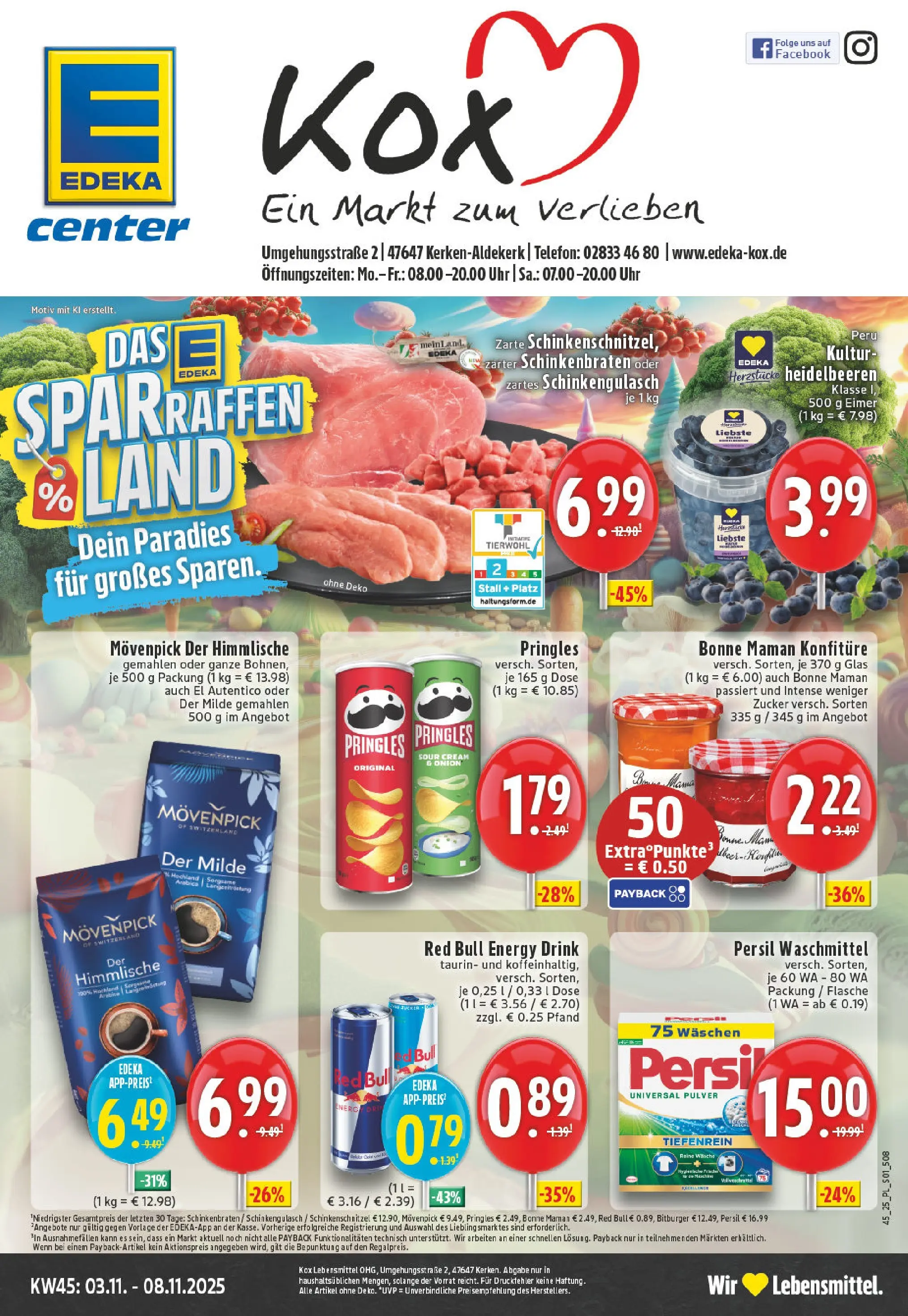 Edeka prospekt Kerken-Aldekerk	 (ab 02.11.2025) » Angebote Online | Seite: 1 | Produkte: Bitburger, Heidelbeeren, Pringles, Uhr