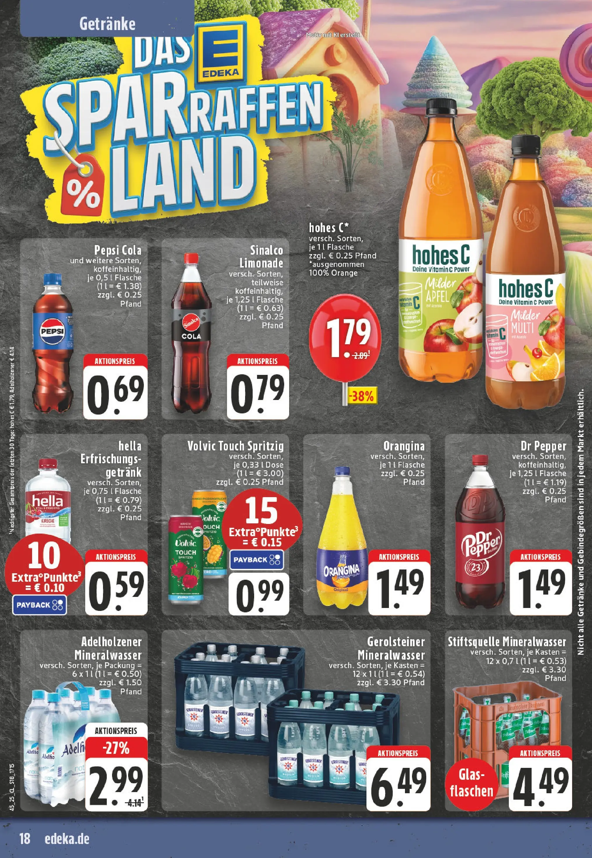 Edeka prospekt Lünen-Brambauer	 (ab 02.11.2025) » Angebote Online | Seite: 18 | Produkte: Sinalco, Pepsi, Hohes c, Gerolsteiner