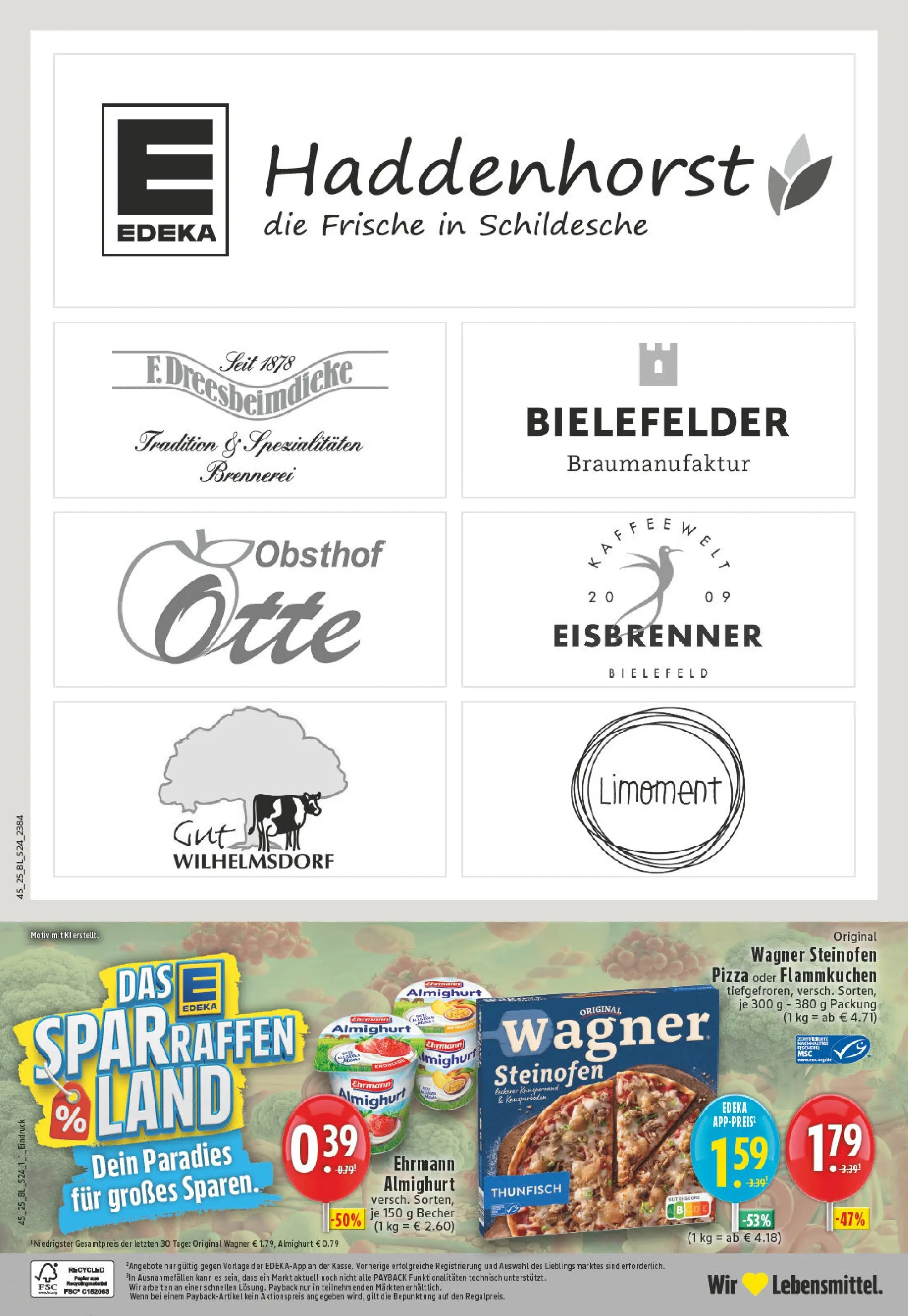 Edeka prospekt Bielefeld	 (ab 02.11.2025) » Angebote Online | Seite: 24 | Produkte: Ehrmann almighurt, Thunfisch, Pizza