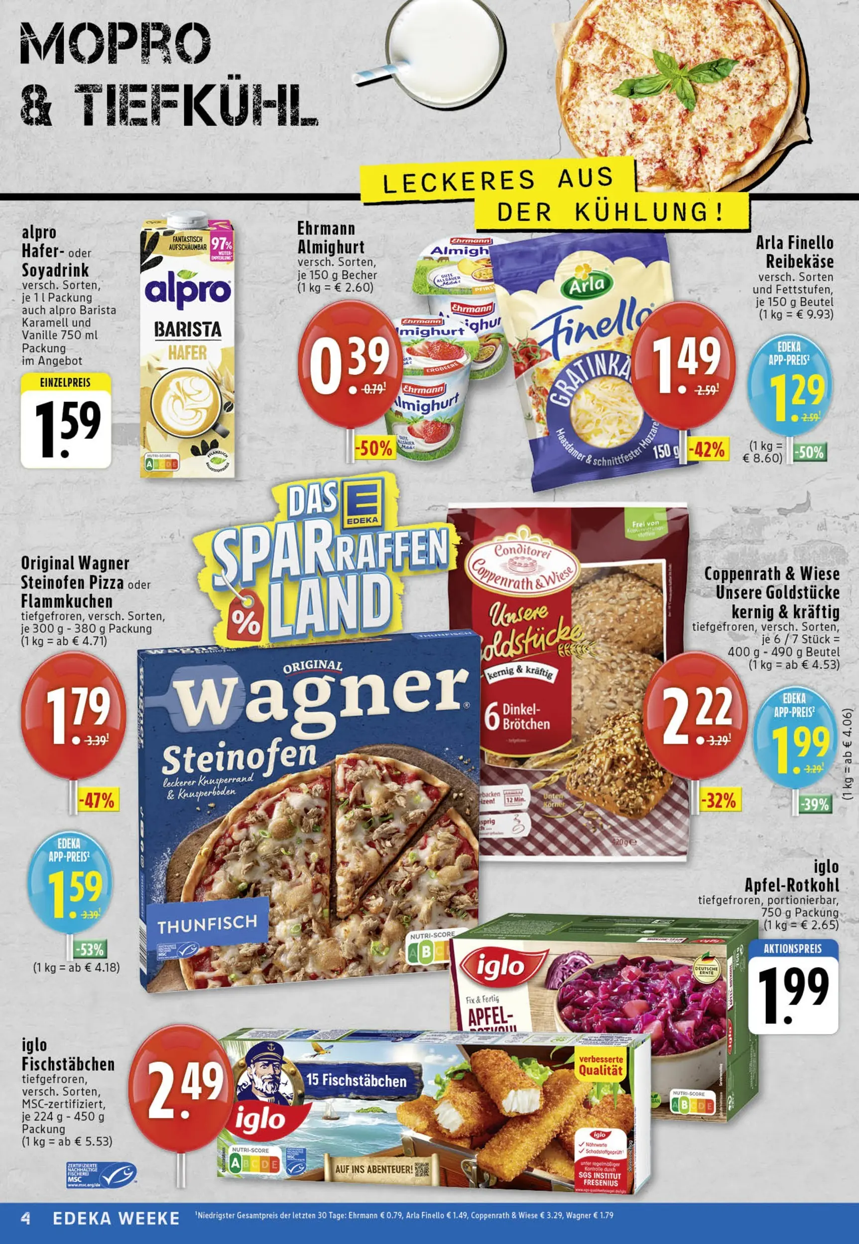 Edeka prospekt Köln	 (ab 03.11.2025) » Angebote Online | Seite: 4 | Produkte: Iglo, Äpfel, Alpro, Reibekase