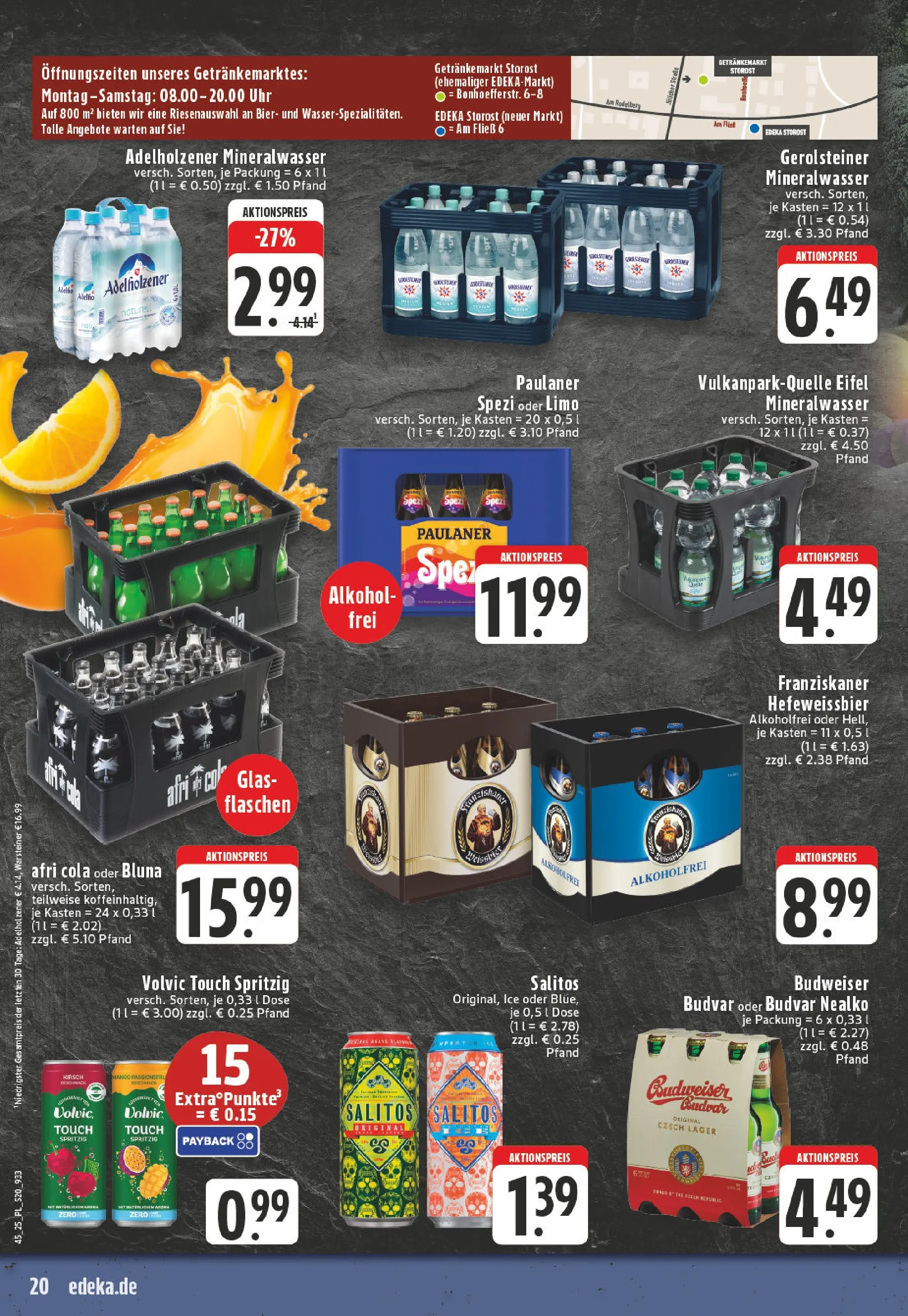 Edeka prospekt Eschweiler-Dürwiß	 (ab 02.11.2025) » Angebote Online | Seite: 20 | Produkte: Cola, Warsteiner, Volvic, Uhr