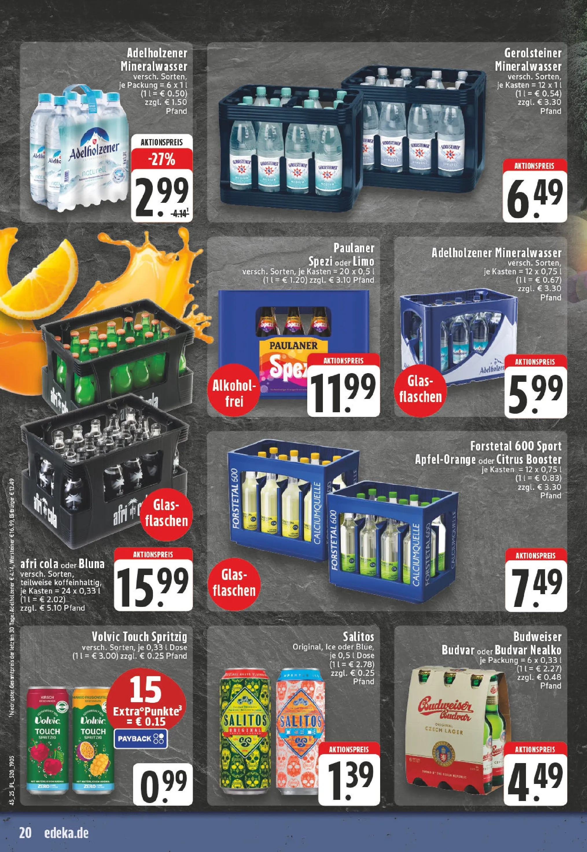 Edeka prospekt Lippstadt	 (ab 02.11.2025) » Angebote Online | Seite: 20 | Produkte: Cola, Adelholzener, Volvic touch, Volvic