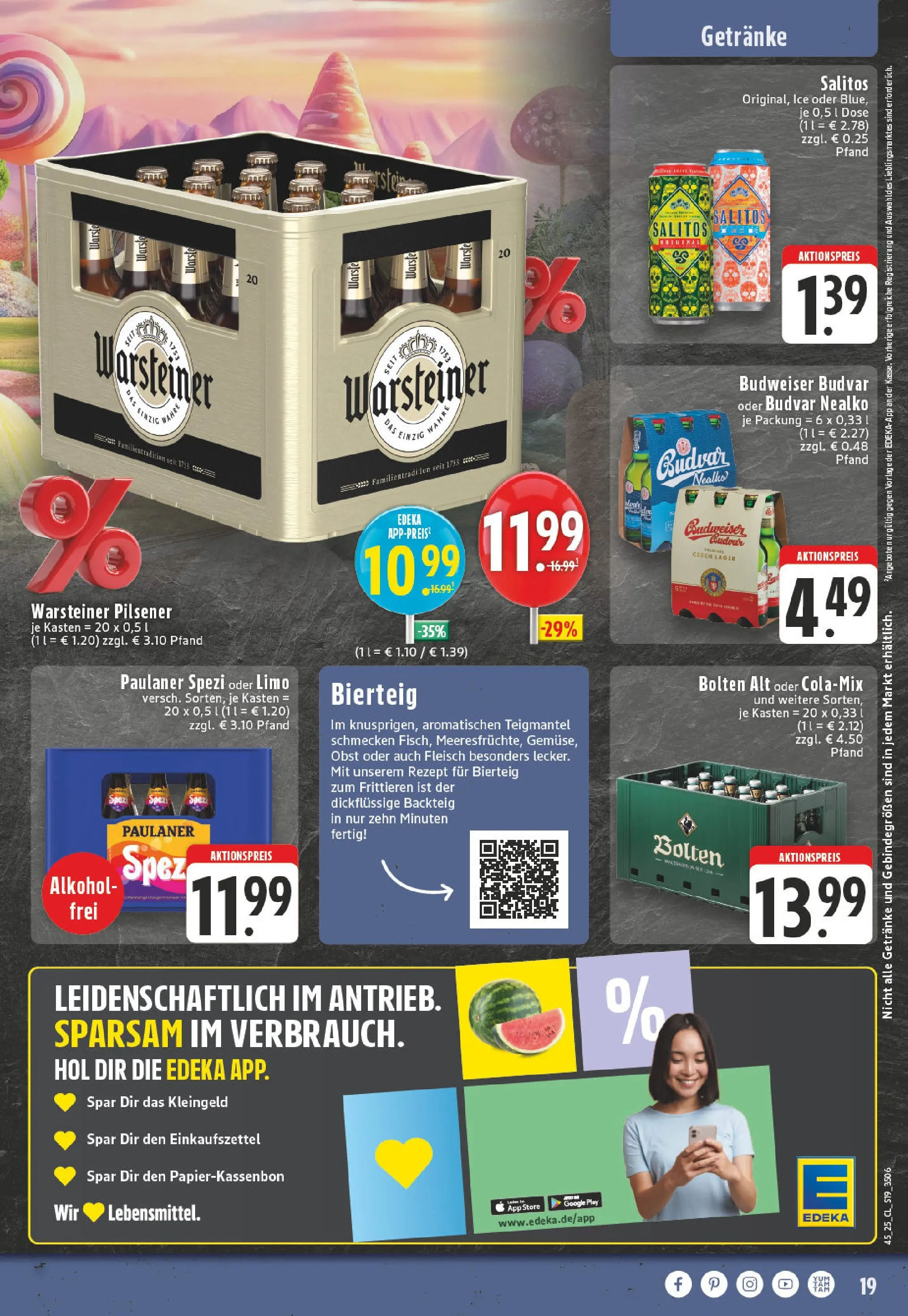 Edeka prospekt Düsseldorf	 (ab 02.11.2025) » Angebote Online | Seite: 19 | Produkte: Obst, Warsteiner, Fleisch, Paulaner