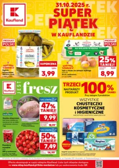 Pogląd oferty "Kaufland gazetka - Super Piątek" - ważna od 31.10.2025 Pogląd oferty "Kaufland gazetka - Super Piątek" - ważna od 31.10.2025