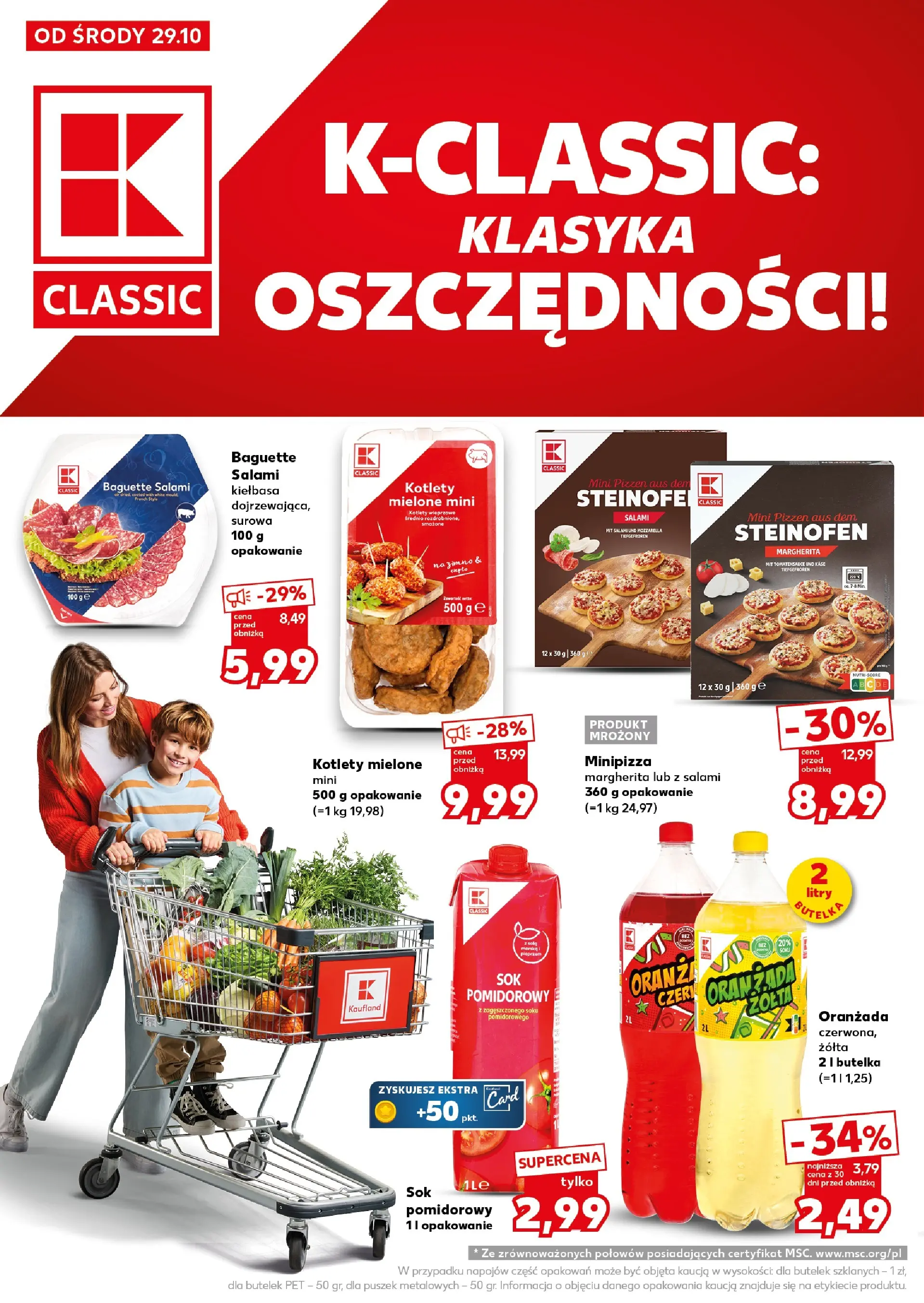Kaufland gazetka - Super Piątek od 31.10.2025 - od jutra PDF | Strona: 8 | Produkty: Kiełbasa, Salami, Mozzarella, Kotlety