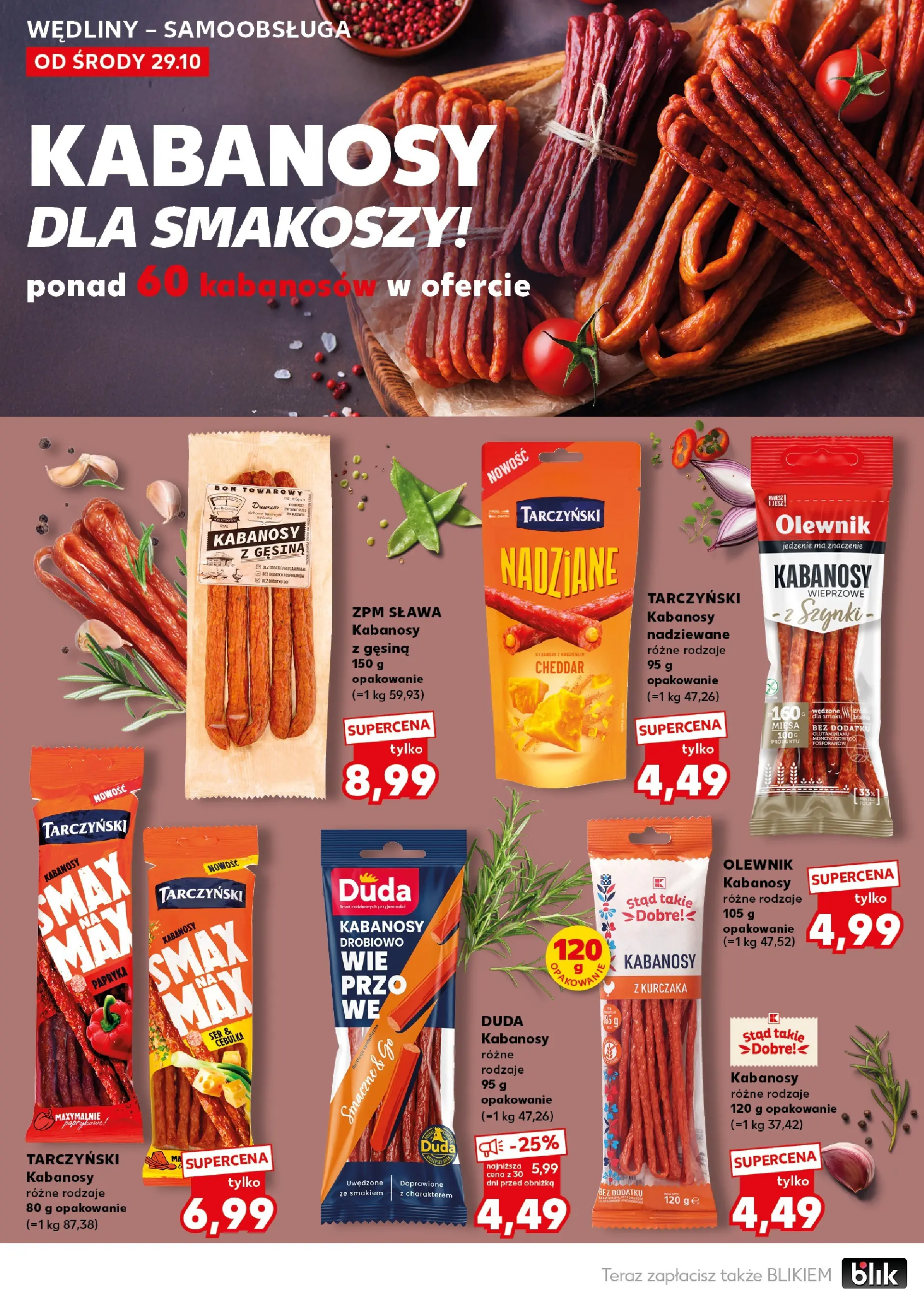 Kaufland gazetka - Super Piątek od 31.10.2025 - od jutra PDF | Strona: 16 | Produkty: Kabanosy, Ser, Wędliny, Cheddar
