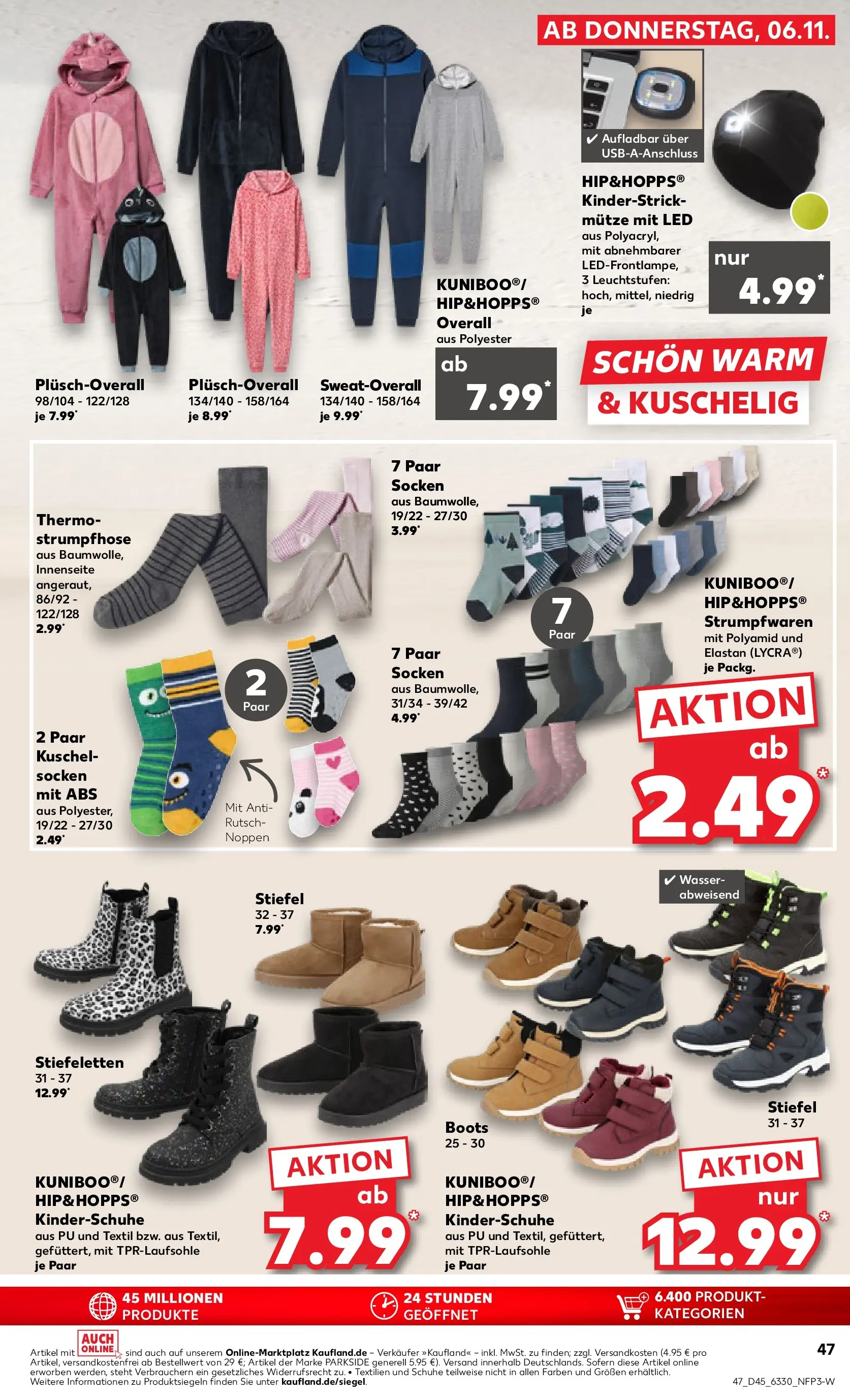 Prospekt Kaufland ab 05.11.2025 » Angebote Online zum Blättern | Seite: 47 | Produkte: Wasser, Overall, Socken, Strumpfhose