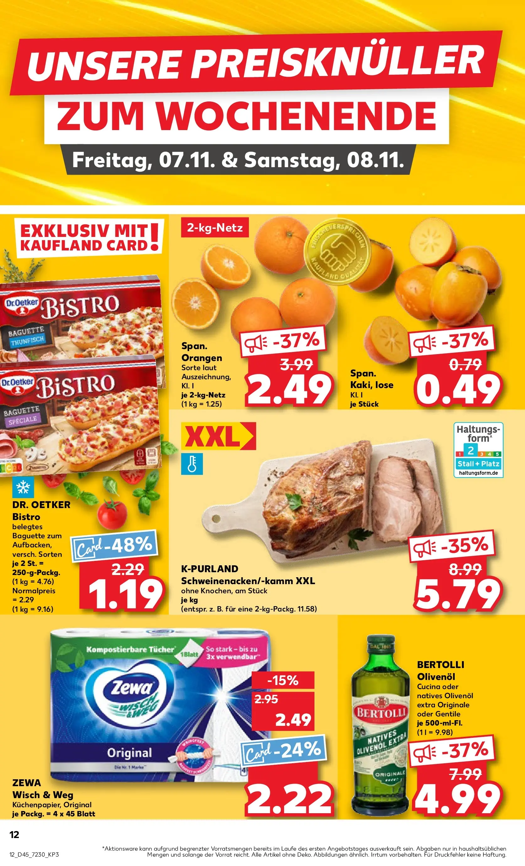 Prospekt Kaufland ab 05.11.2025 » Angebote Online zum Blättern | Seite: 12 | Produkte: Olivenol, Bertolli olivenol, Orangen, Kaki