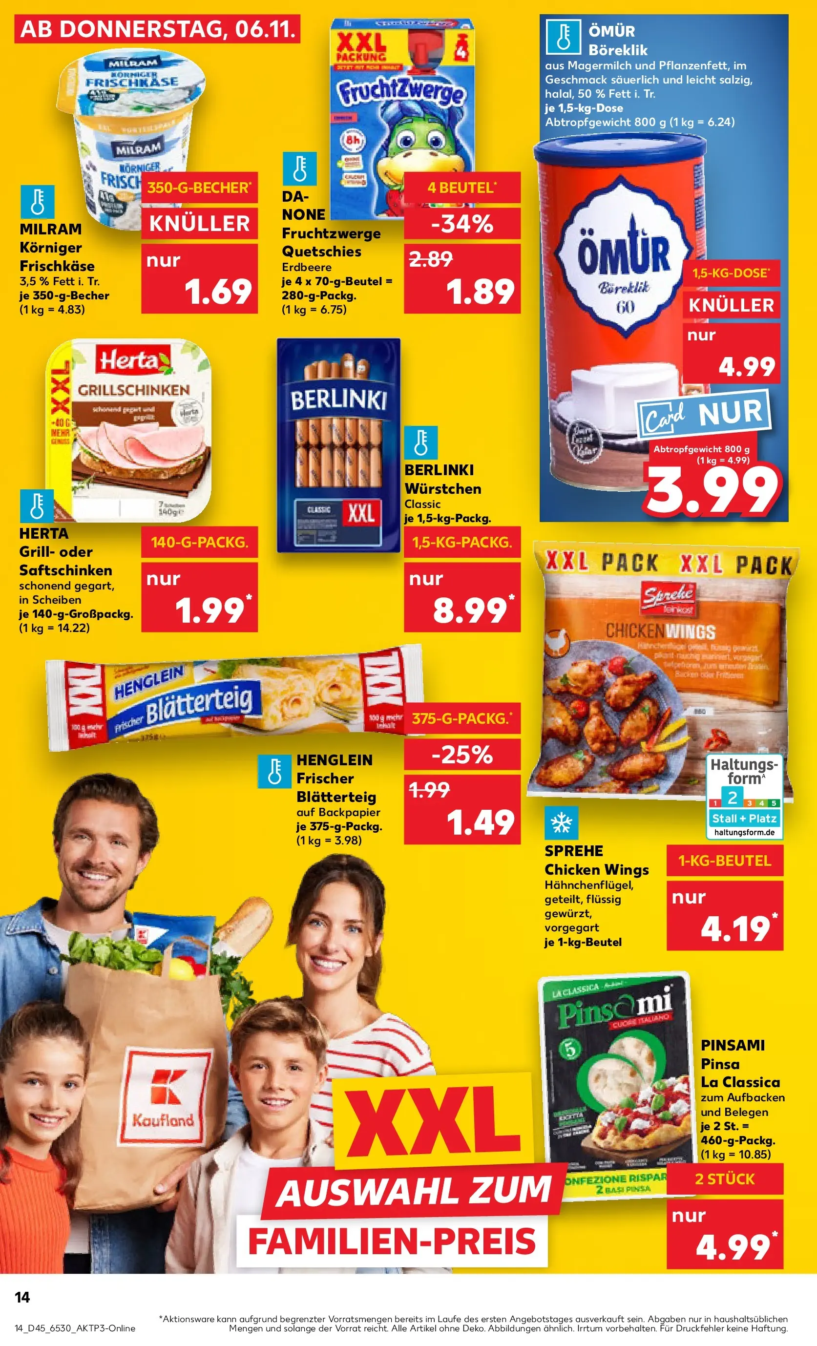 Prospekt Kaufland ab 05.11.2025 » Angebote Online zum Blättern | Seite: 14 | Produkte: Grill, Fruchtzwerge, Milram, Pizza