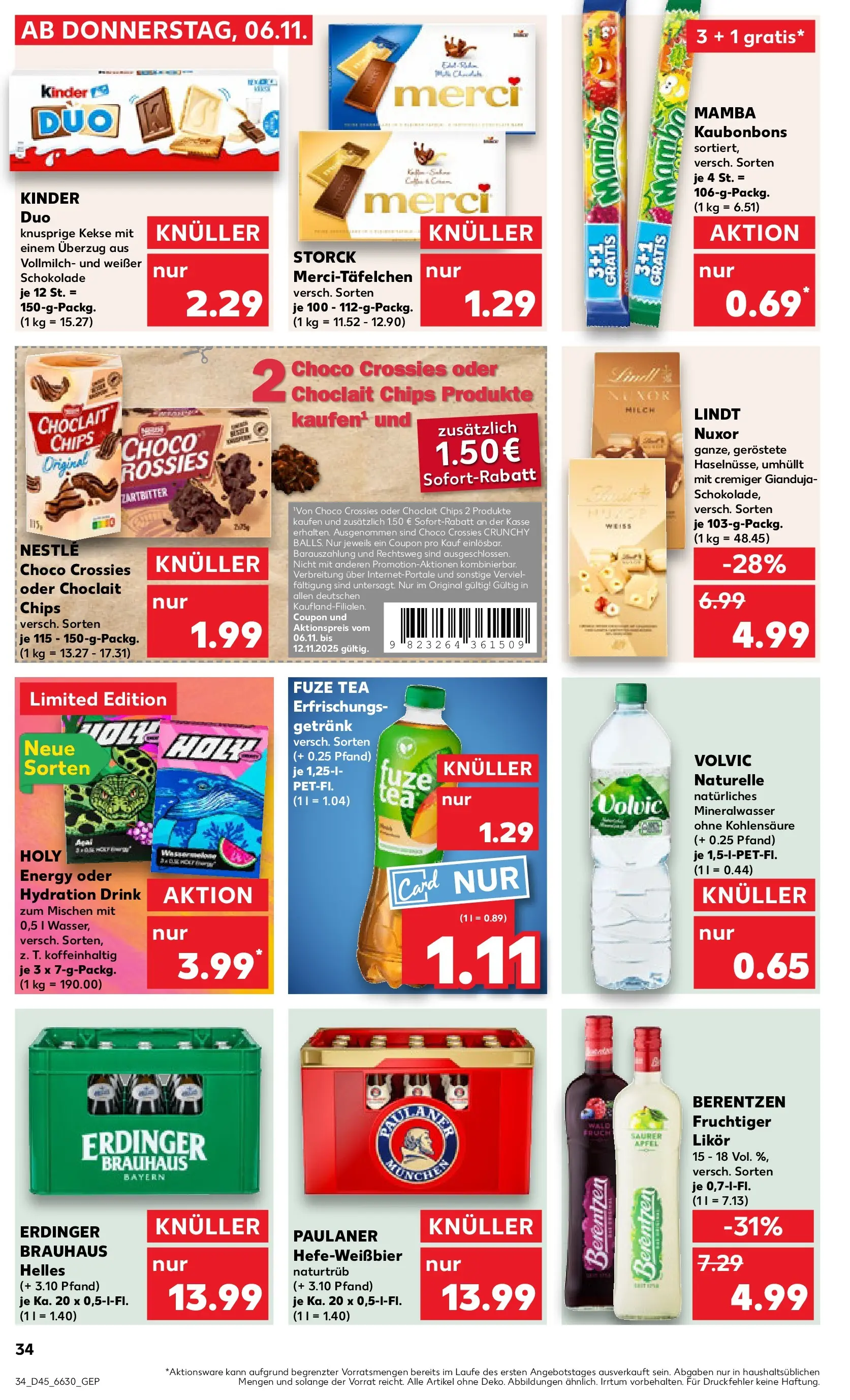 Prospekt Kaufland ab 05.11.2025 » Angebote und Werbung Online | Seite: 34 | Produkte: Merci, Äpfel, Chips, Volvic Prospekt Kaufland ab 05.11.2025 » Angebote Online zum Blättern | Seite: 34 | Produkte: Merci, Äpfel, Chips, Volvic