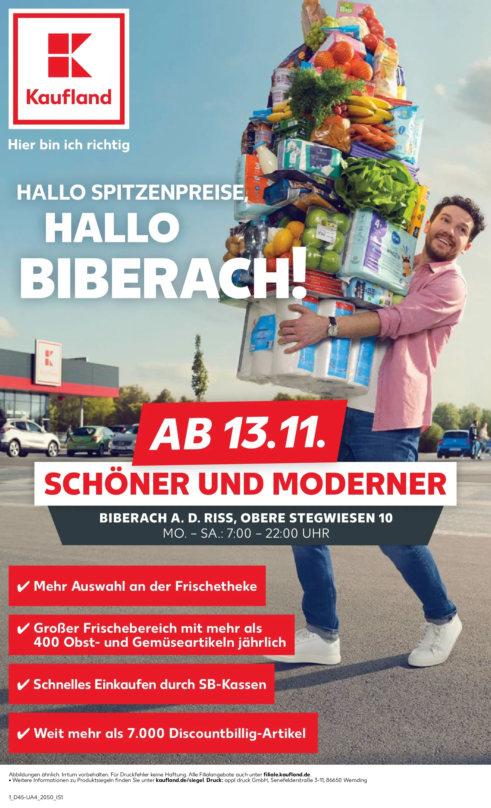 Prospekt Kaufland ab 06.11.2025 » Angebote und Werbung Online | Seite: 1 | Produkte: Obst, Uhr Prospekt Kaufland ab 06.11.2025 » Angebote Online zum Blättern | Seite: 1 | Produkte: Obst, Uhr