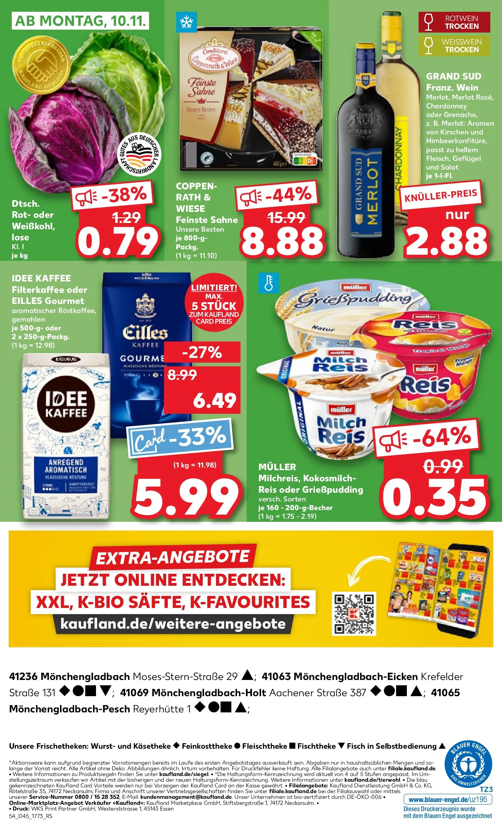 Prospekt Kaufland ab 06.11.2025 » Angebote und Werbung Online | Seite: 54 | Produkte: Idee kaffee, Grand sud, Reis, Sahne Prospekt Kaufland ab 06.11.2025 » Angebote Online zum Blättern | Seite: 54 | Produkte: Idee kaffee, Grand sud, Reis, Sahne