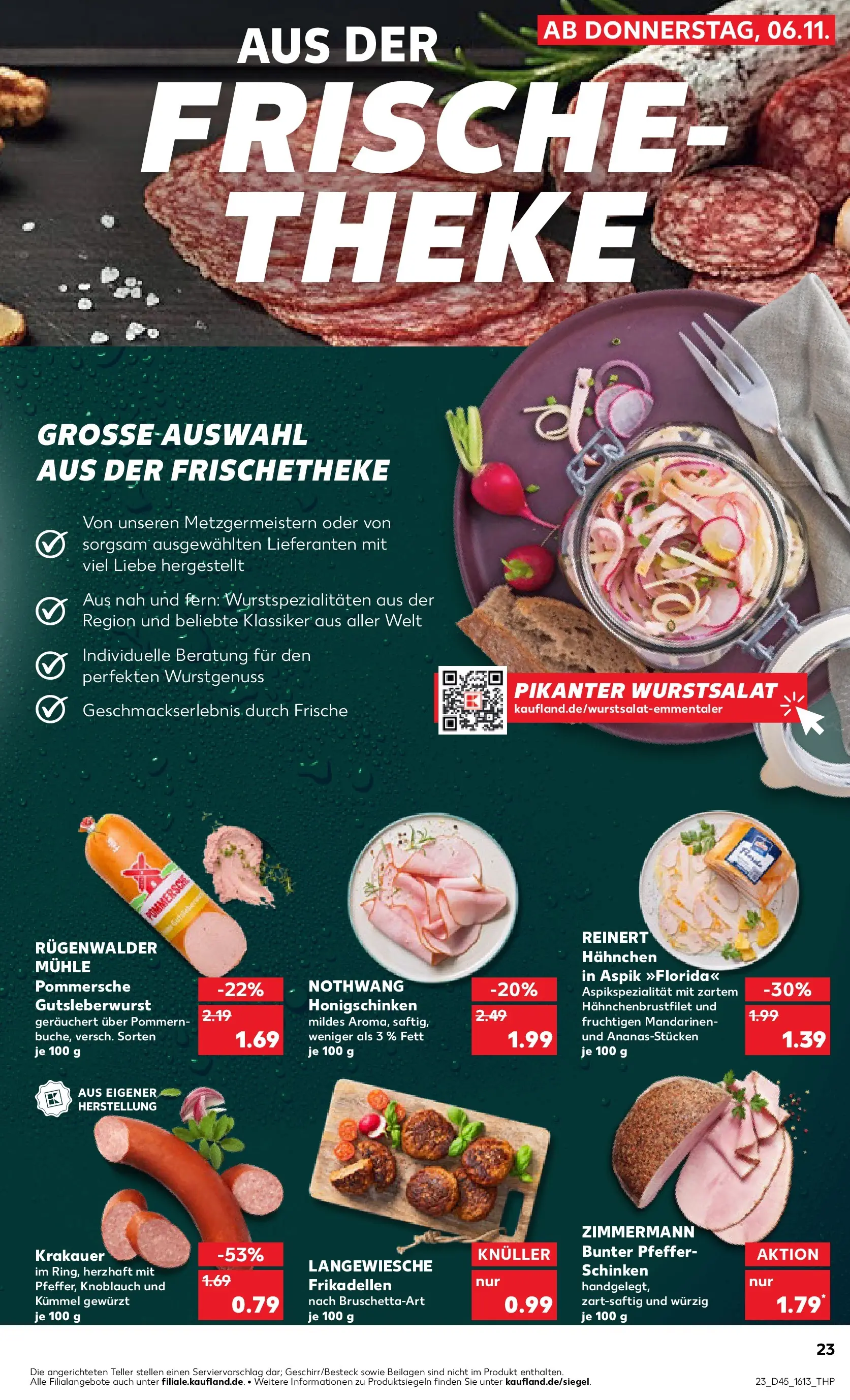 Prospekt Kaufland ab 06.11.2025 » Angebote und Werbung Online | Seite: 23 | Produkte: Mühle, Mandarinen, Knoblauch, Schinken Prospekt Kaufland ab 06.11.2025 » Angebote Online zum Blättern | Seite: 23 | Produkte: Mühle, Mandarinen, Knoblauch, Schinken