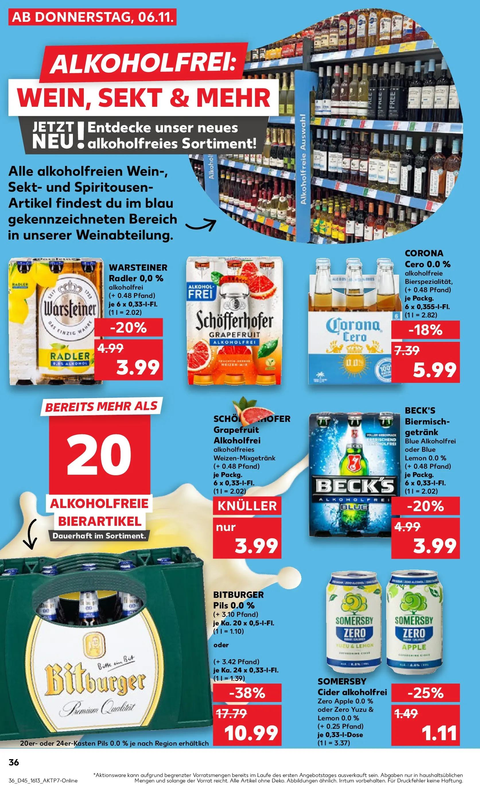 Prospekt Kaufland ab 06.11.2025 » Angebote und Werbung Online | Seite: 36 | Produkte: Sekt, Pils, Warsteiner, Wein Prospekt Kaufland ab 06.11.2025 » Angebote Online zum Blättern | Seite: 36 | Produkte: Sekt, Pils, Warsteiner, Wein