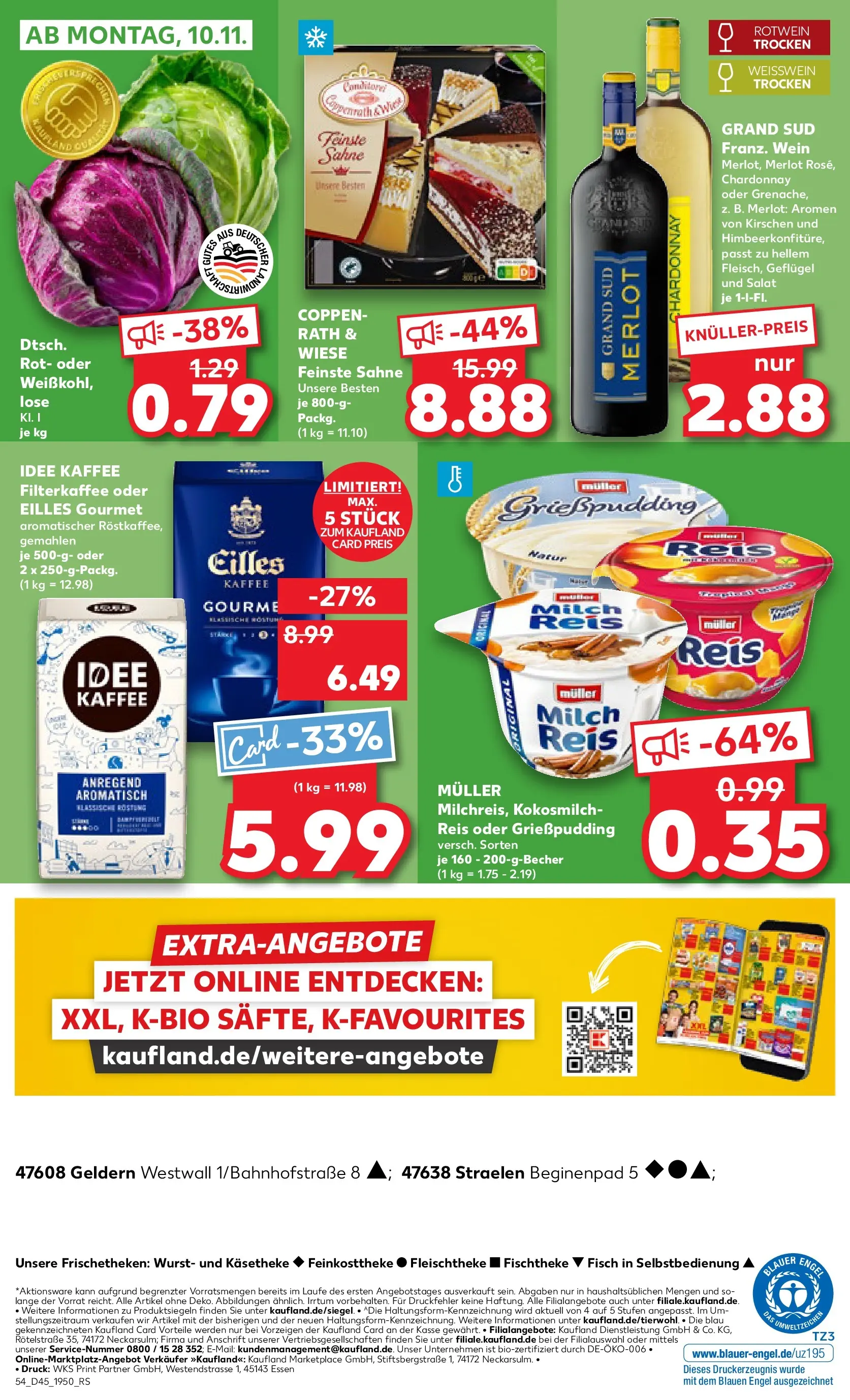 Prospekt Kaufland ab 05.11.2025 » Angebote Online zum Blättern | Seite: 54 | Produkte: Rotwein, Rotwein trocken, Merlot, Reis