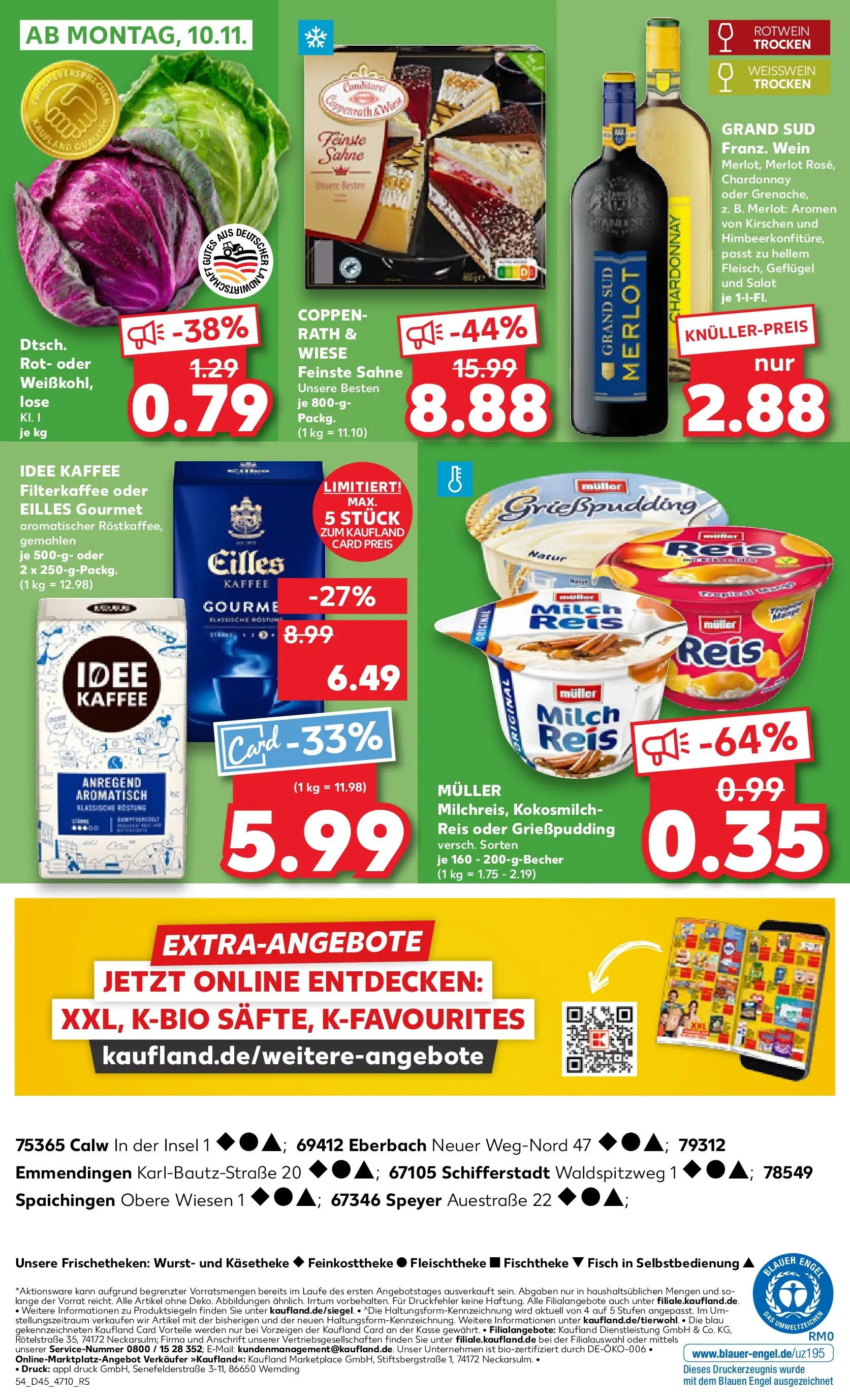 Prospekt Kaufland ab 05.11.2025 » Angebote und Werbung Online | Seite: 54 | Produkte: Kaffee, Rotwein, Reis, Sahne Prospekt Kaufland ab 05.11.2025 » Angebote Online zum Blättern | Seite: 54 | Produkte: Kaffee, Rotwein, Reis, Sahne