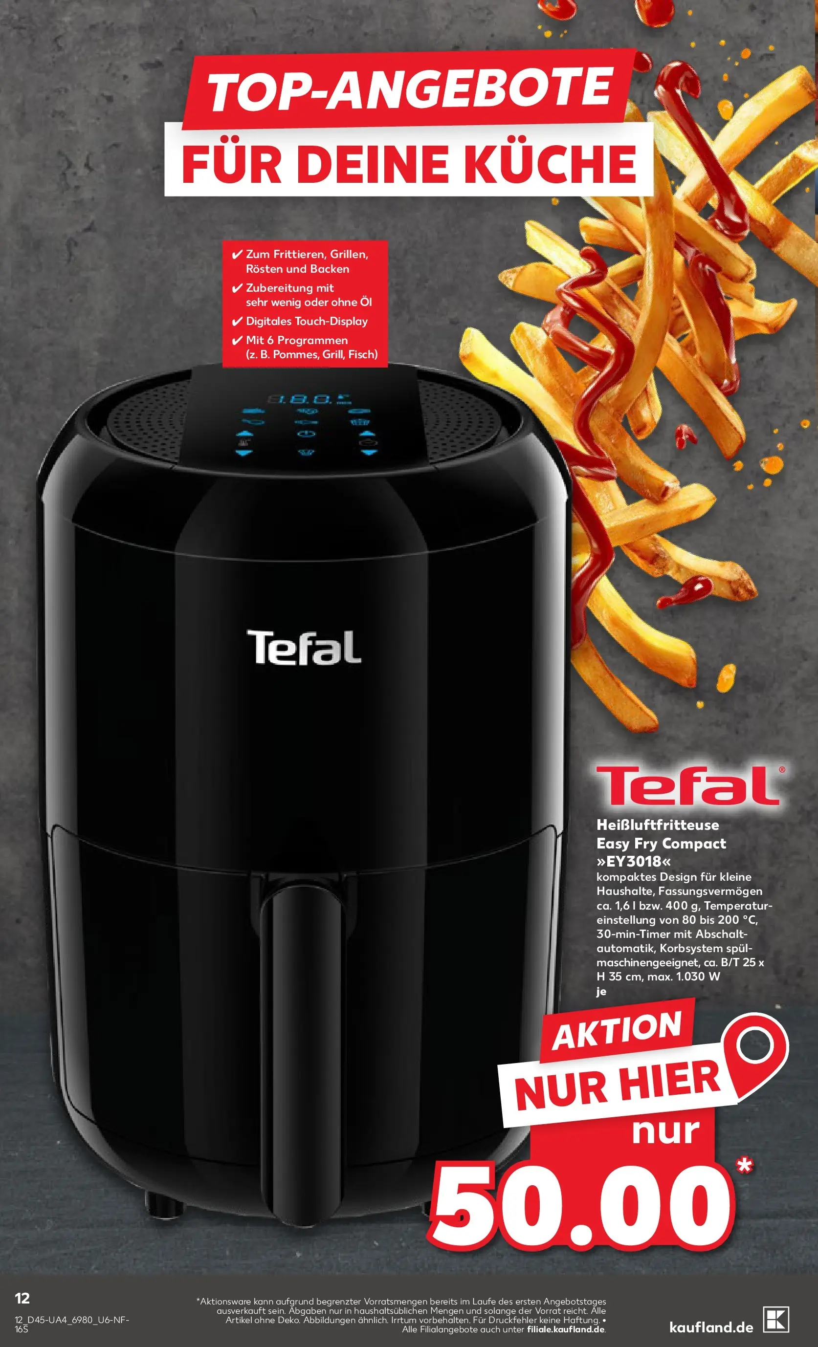 Prospekt Kaufland ab 06.11.2025 » Angebote und Werbung Online | Seite: 12 | Produkte: Öl, Küche, Fisch, Heißluftfritteuse Prospekt Kaufland ab 06.11.2025 » Angebote Online zum Blättern | Seite: 12 | Produkte: Öl, Küche, Fisch, Heißluftfritteuse