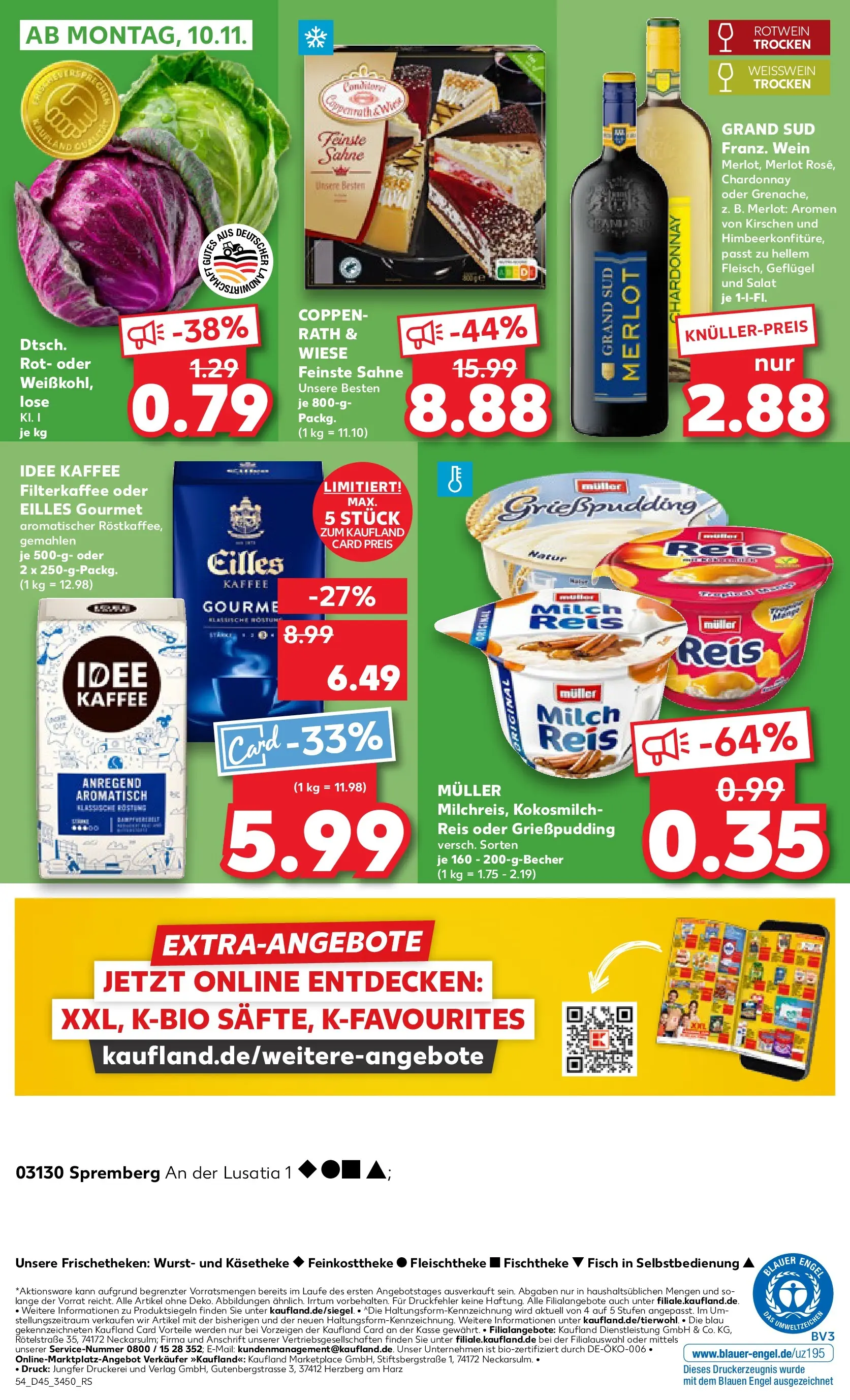 Prospekt Kaufland ab 06.11.2025 » Angebote Online zum Blättern | Seite: 54 | Produkte: Kirschen, Fisch, Wein, Reis