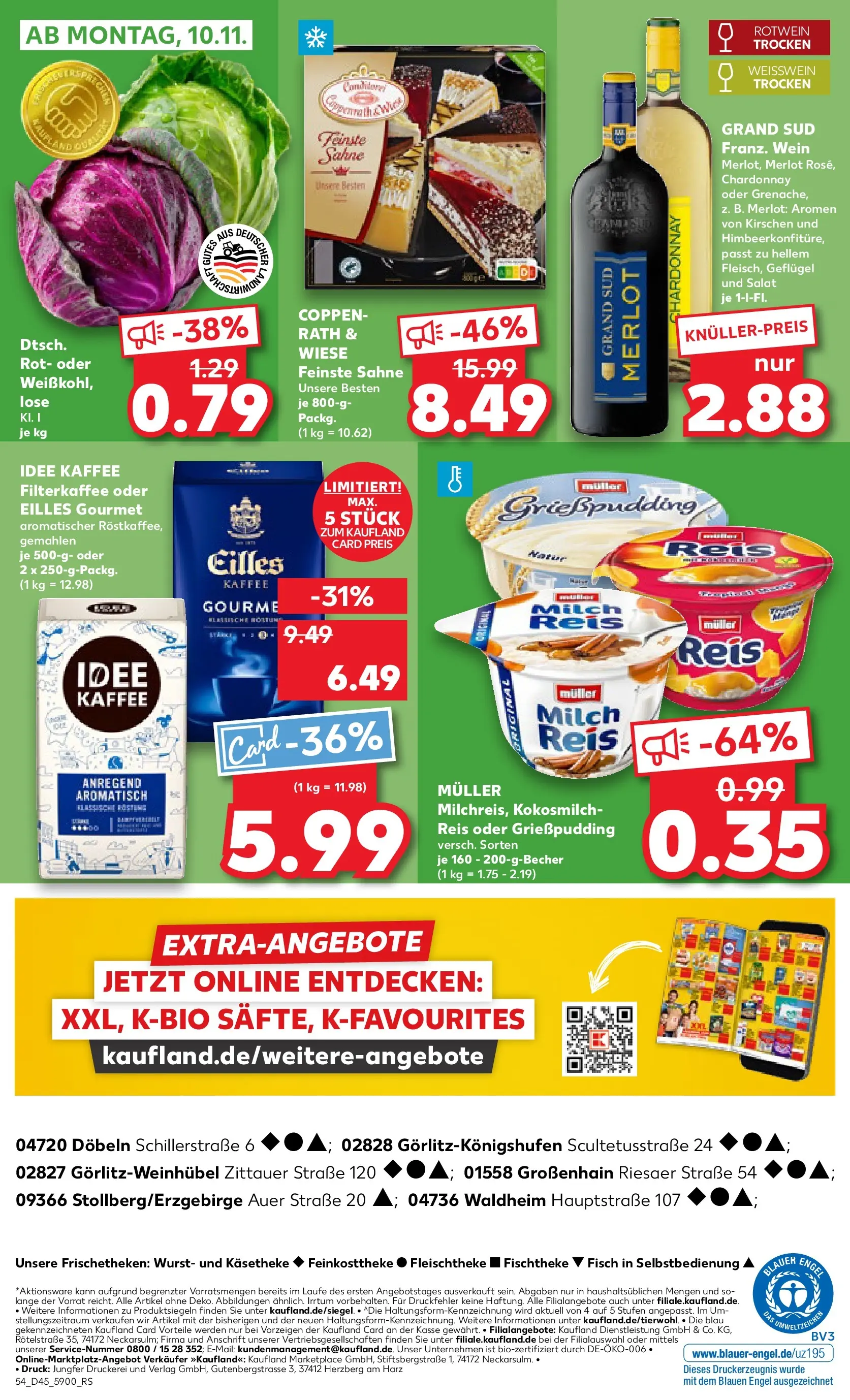 Prospekt Kaufland ab 06.11.2025 » Angebote Online zum Blättern | Seite: 54 | Produkte: Idee kaffee, Kaffee, Pudding, Reis
