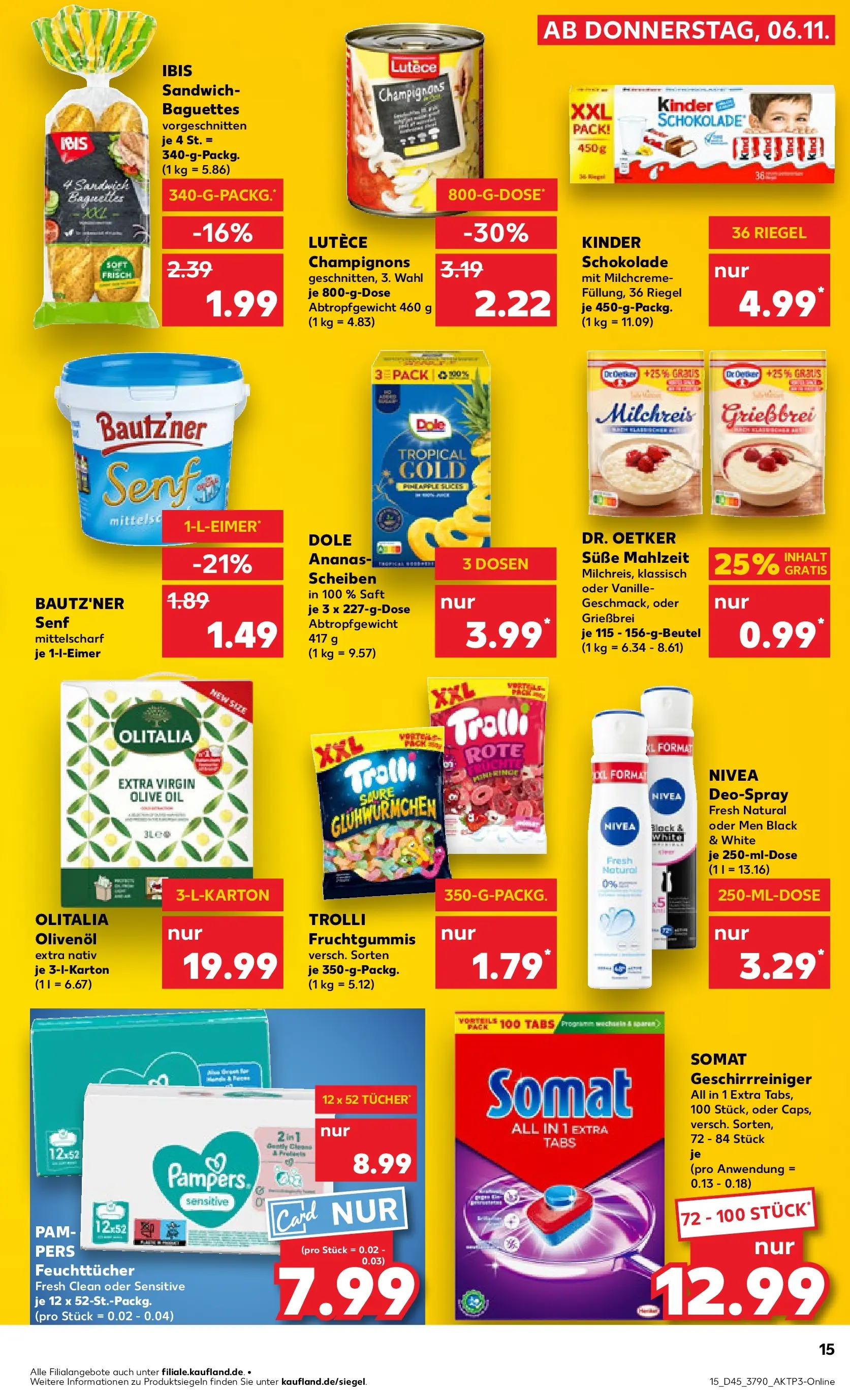 Prospekt Kaufland ab 06.11.2025 » Angebote und Werbung Online | Seite: 15 | Produkte: Schokolade, Olivenol, Ananas, Saft Prospekt Kaufland ab 06.11.2025 » Angebote Online zum Blättern | Seite: 15 | Produkte: Schokolade, Olivenol, Ananas, Saft