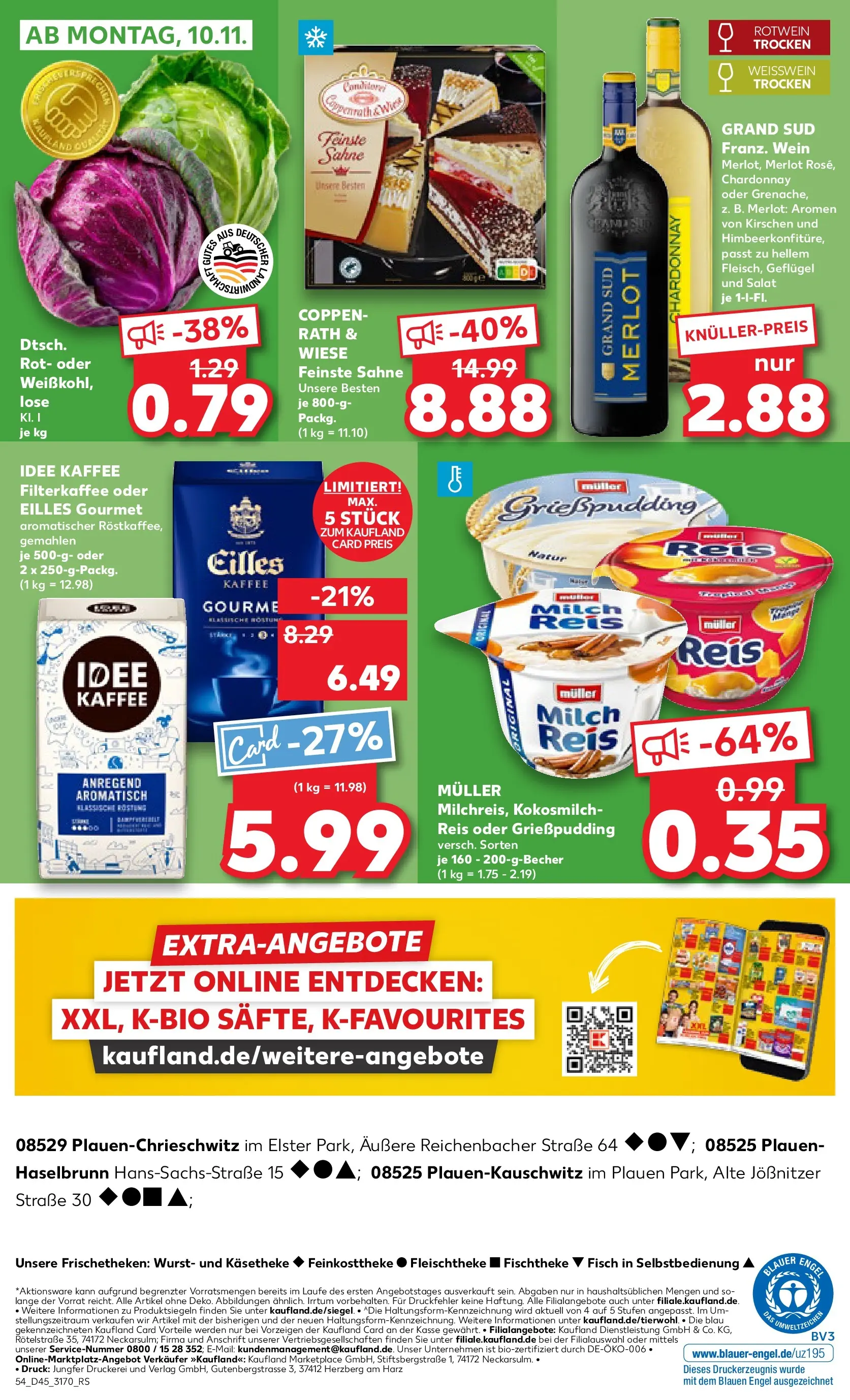 Prospekt Kaufland ab 06.11.2025 » Angebote und Werbung Online | Seite: 54 | Produkte: Merlot, Kirschen, Grand sud, Wein Prospekt Kaufland ab 06.11.2025 » Angebote Online zum Blättern | Seite: 54 | Produkte: Merlot, Kirschen, Grand sud, Wein
