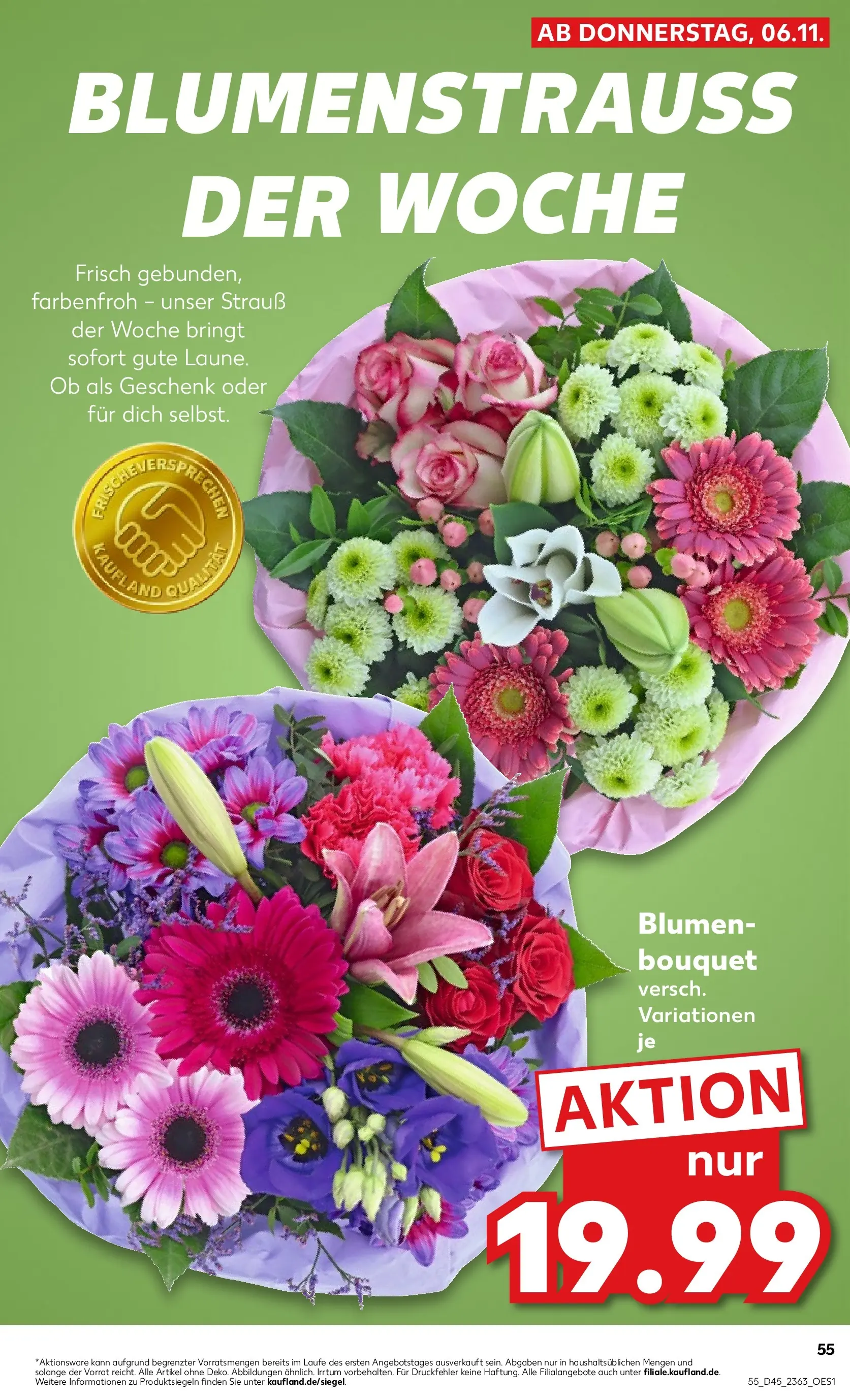 Prospekt Kaufland ab 06.11.2025 » Angebote Online zum Blättern | Seite: 59 | Produkte: Blumen