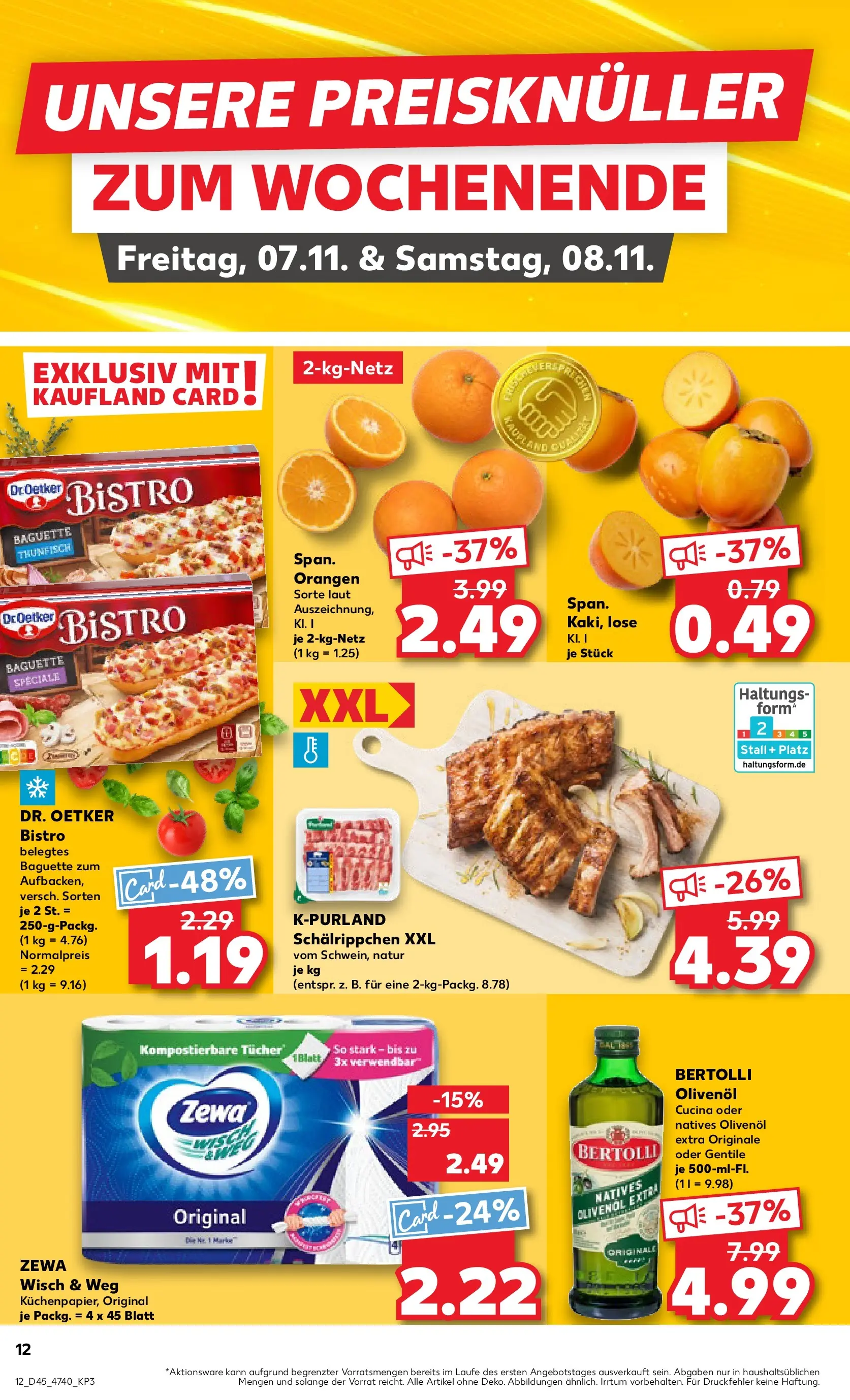 Prospekt Kaufland ab 06.11.2025 » Angebote und Werbung Online | Seite: 12 | Produkte: Olivenol, Baguette, Zewa, Orangen Prospekt Kaufland ab 06.11.2025 » Angebote Online zum Blättern | Seite: 12 | Produkte: Olivenol, Baguette, Zewa, Orangen