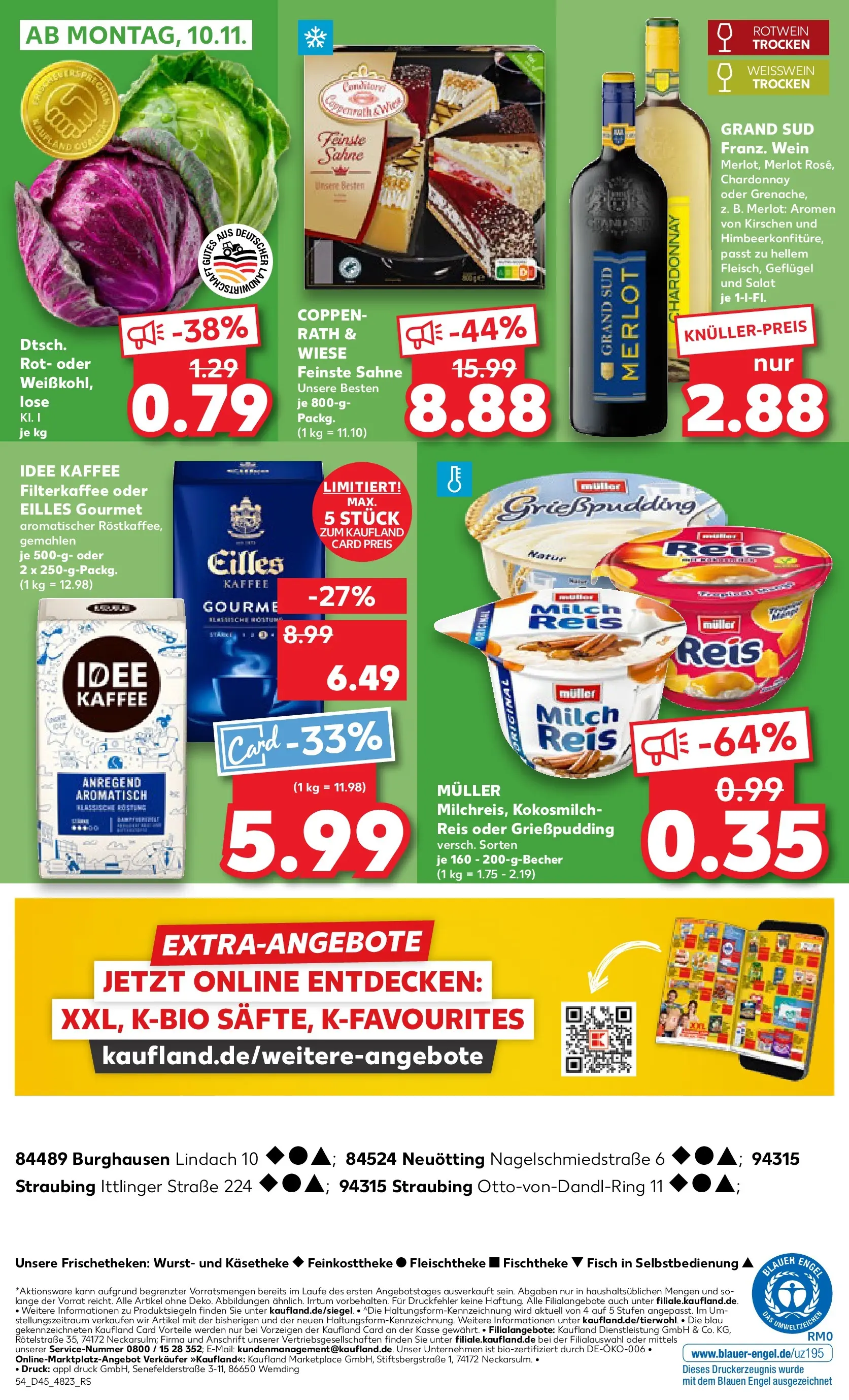 Prospekt Kaufland ab 06.11.2025 » Angebote und Werbung Online | Seite: 54 | Produkte: Weißwein, Reis, Sahne, Salat Prospekt Kaufland ab 06.11.2025 » Angebote Online zum Blättern | Seite: 54 | Produkte: Weißwein, Reis, Sahne, Salat