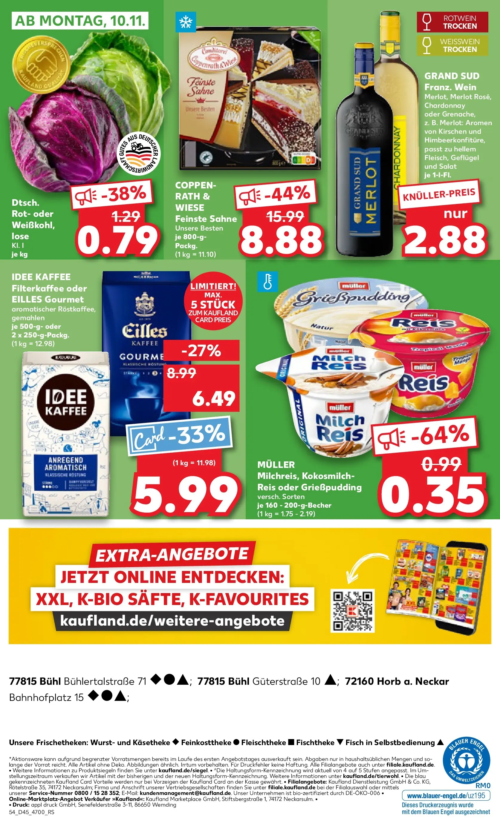 Prospekt Kaufland ab 06.11.2025 » Angebote und Werbung Online | Seite: 54 | Produkte: Milch, Rotwein, Kirschen, Reis Prospekt Kaufland ab 06.11.2025 » Angebote Online zum Blättern | Seite: 54 | Produkte: Milch, Rotwein, Kirschen, Reis