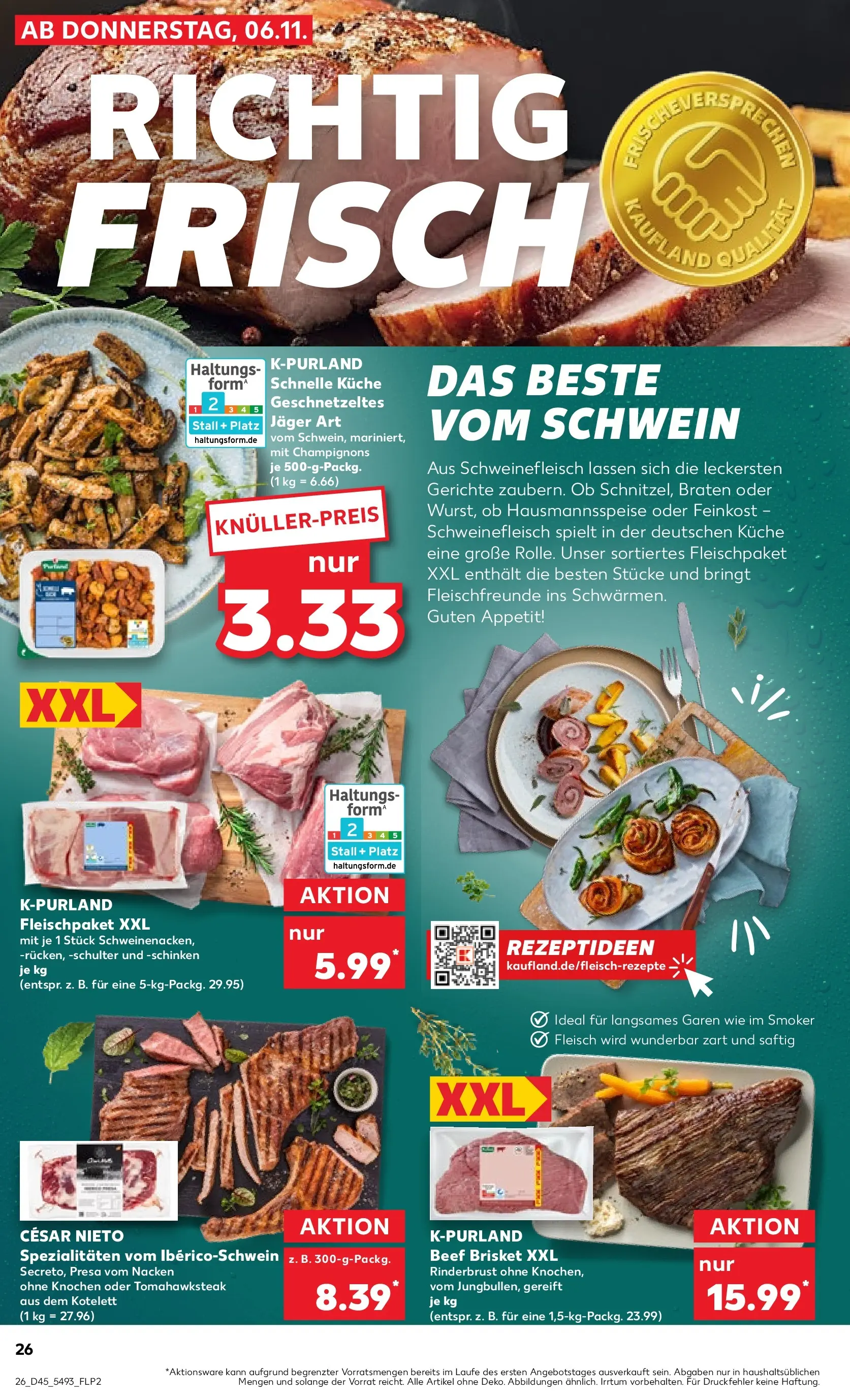 Prospekt Kaufland ab 05.11.2025 » Angebote und Werbung Online | Seite: 34 | Produkte: Küche, Champignons, Schinken, Schweinefleisch Prospekt Kaufland ab 05.11.2025 » Angebote Online zum Blättern | Seite: 34 | Produkte: Küche, Champignons, Schinken, Schweinefleisch