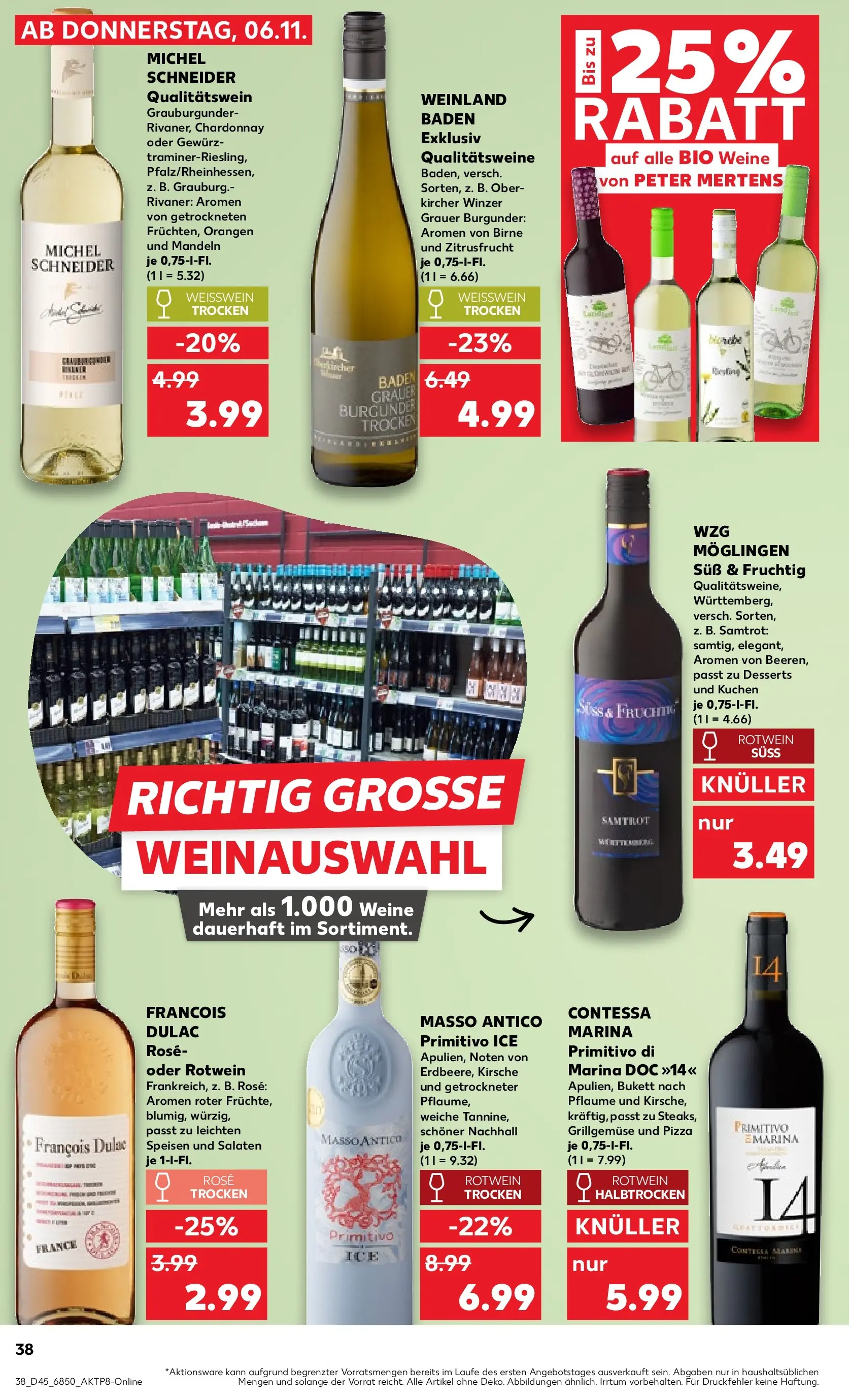 Prospekt Kaufland ab 05.11.2025 » Angebote und Werbung Online | Seite: 46 | Produkte: Weißwein trocken, Orangen, Mandeln, Pizza Prospekt Kaufland ab 05.11.2025 » Angebote Online zum Blättern | Seite: 46 | Produkte: Weißwein trocken, Orangen, Mandeln, Pizza