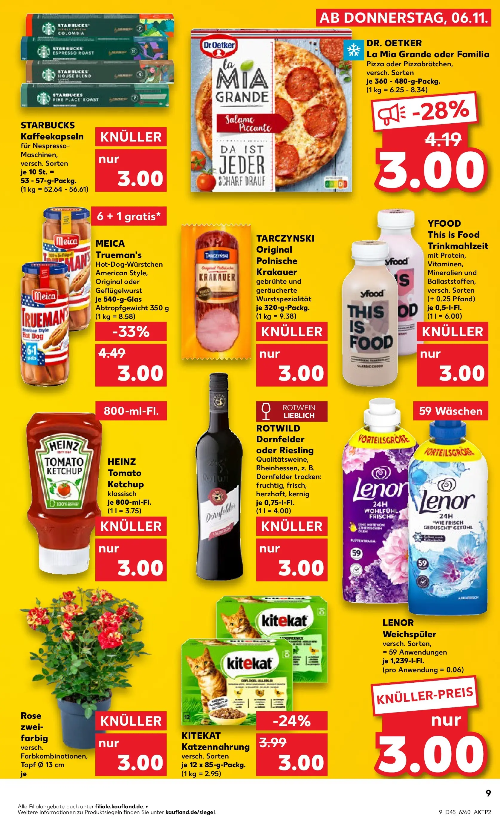 Prospekt Kaufland ab 05.11.2025 » Angebote und Werbung Online | Seite: 17 | Produkte: Starbucks, YFood, Pizza, Ketchup Prospekt Kaufland ab 05.11.2025 » Angebote Online zum Blättern | Seite: 17 | Produkte: Starbucks, YFood, Pizza, Ketchup