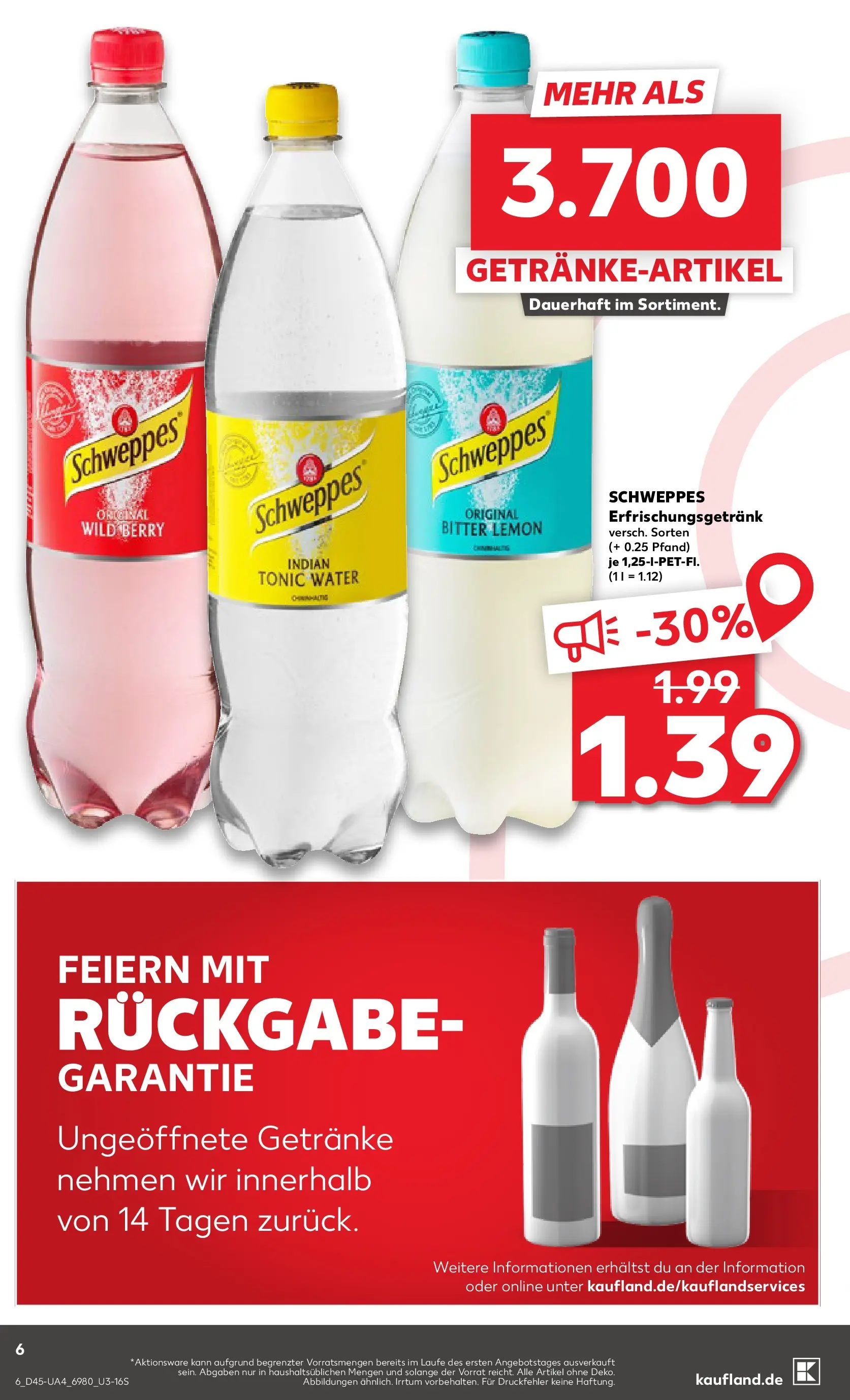 Prospekt Kaufland ab 06.11.2025 » Angebote und Werbung Online | Seite: 6 | Produkte: Schweppes Prospekt Kaufland ab 06.11.2025 » Angebote Online zum Blättern | Seite: 6 | Produkte: Schweppes