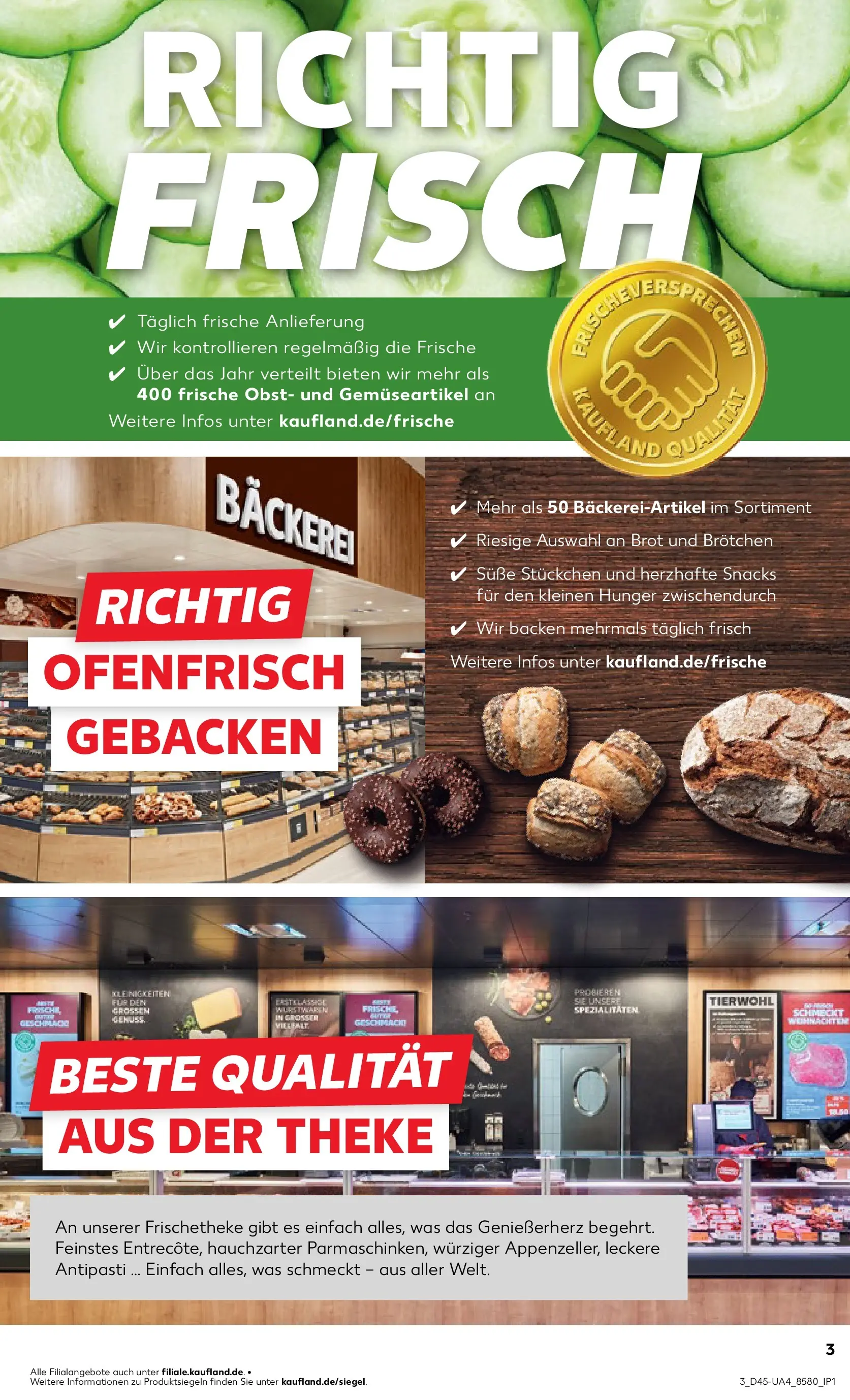 Prospekt Kaufland ab 06.11.2025 » Angebote und Werbung Online | Seite: 3 | Produkte: Theke, Obst, Brot, Fleisch Prospekt Kaufland ab 06.11.2025 » Angebote Online zum Blättern | Seite: 3 | Produkte: Theke, Obst, Brot, Fleisch