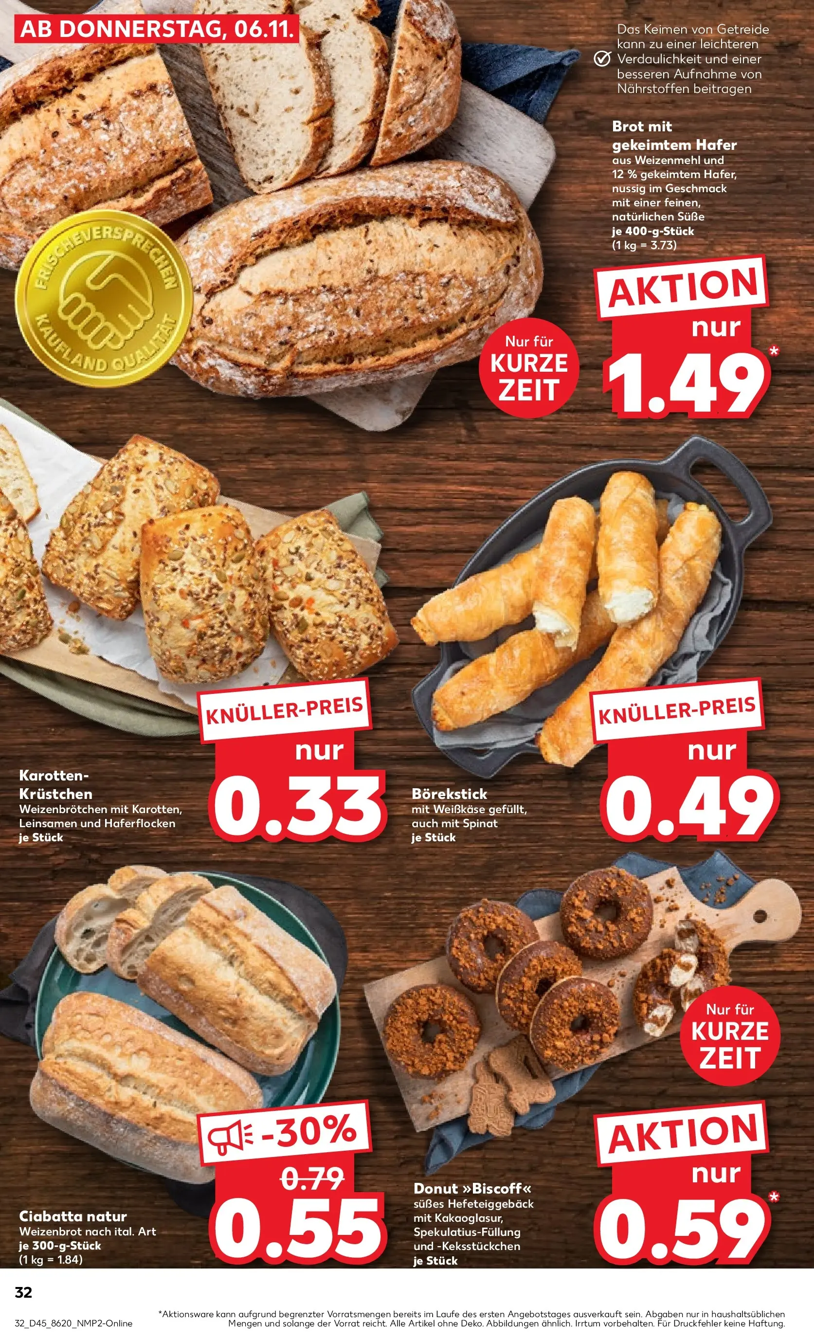 Prospekt Kaufland ab 06.11.2025 » Angebote und Werbung Online | Seite: 40 | Produkte: Weizenmehl, Brot, Getreide Prospekt Kaufland ab 06.11.2025 » Angebote Online zum Blättern | Seite: 40 | Produkte: Weizenmehl, Brot, Getreide