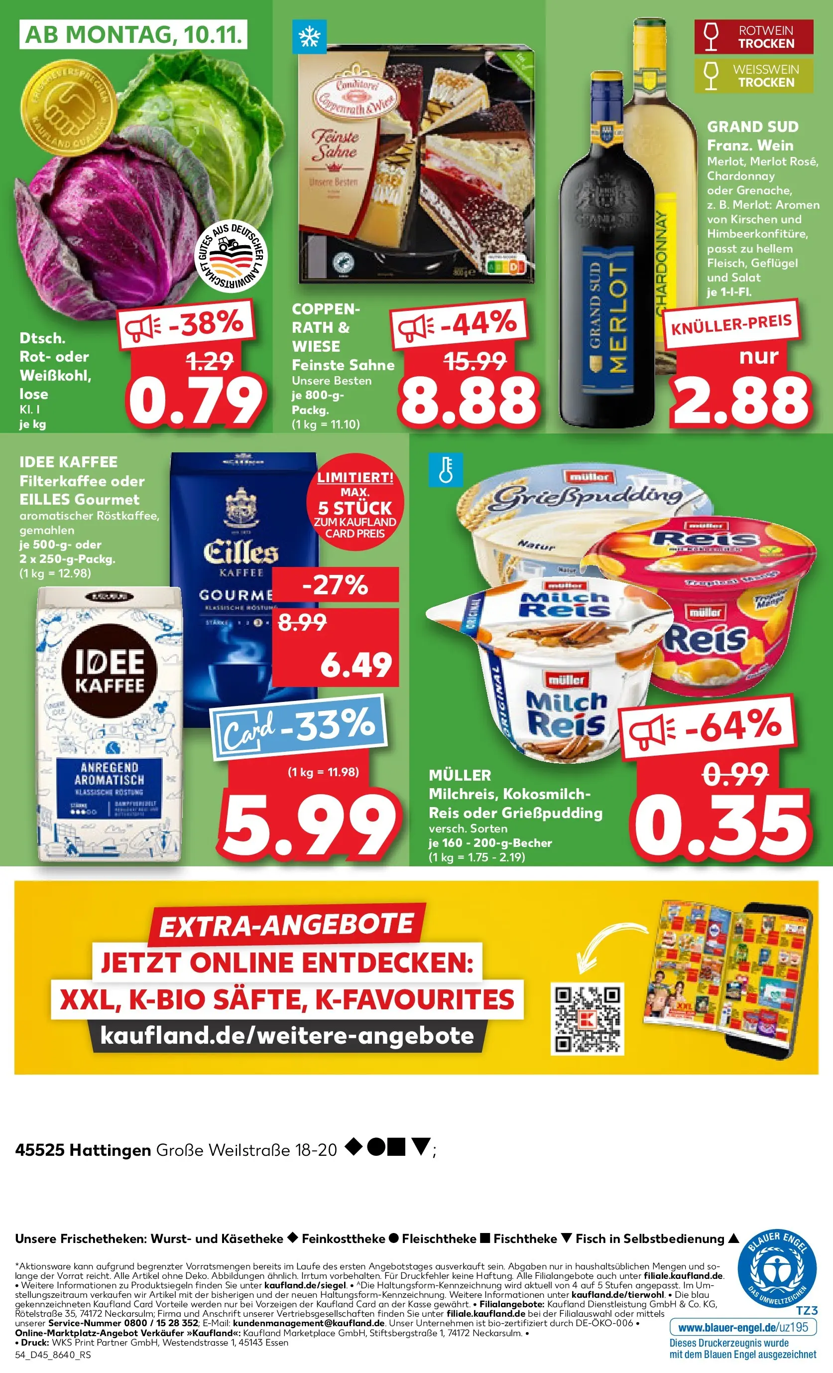 Prospekt Kaufland ab 06.11.2025 » Angebote und Werbung Online | Seite: 54 | Produkte: Rotwein trocken, Reis, Sahne, Salat Prospekt Kaufland ab 06.11.2025 » Angebote Online zum Blättern | Seite: 54 | Produkte: Rotwein trocken, Reis, Sahne, Salat