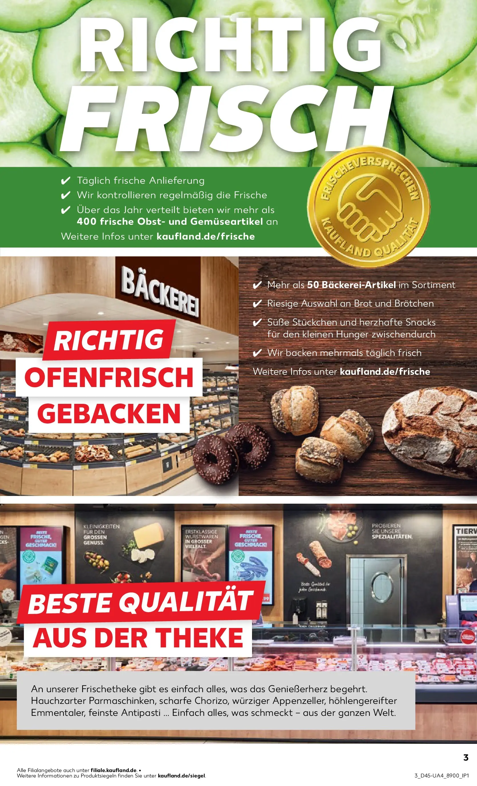 Prospekt Kaufland ab 06.11.2025 » Angebote und Werbung Online | Seite: 3 | Produkte: Bäckerei, Theke, Obst, Brot Prospekt Kaufland ab 06.11.2025 » Angebote Online zum Blättern | Seite: 3 | Produkte: Bäckerei, Theke, Obst, Brot