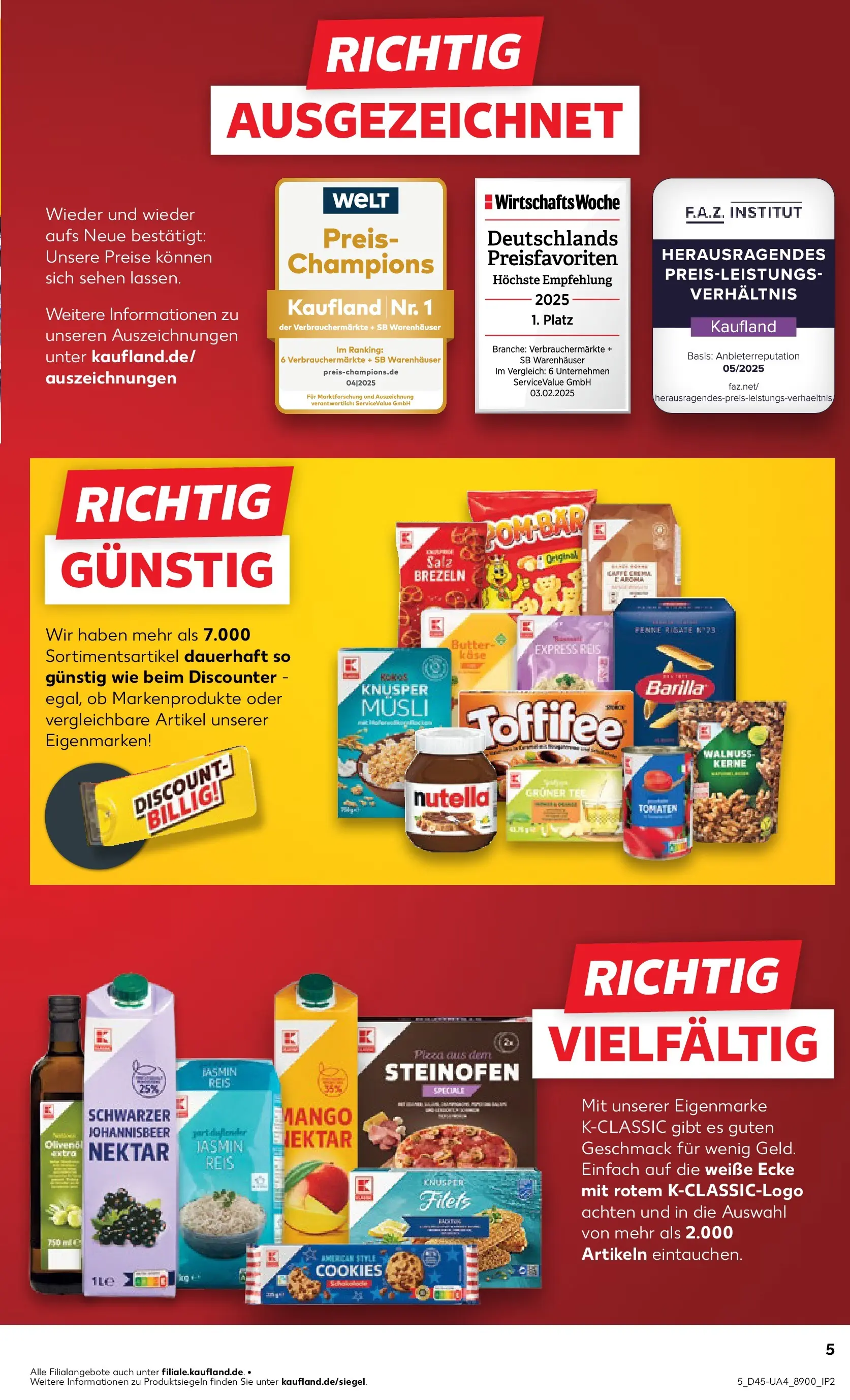 Prospekt Kaufland ab 06.11.2025 » Angebote und Werbung Online | Seite: 5 | Produkte: Musli, Butter, Käse, Reis Prospekt Kaufland ab 06.11.2025 » Angebote Online zum Blättern | Seite: 5 | Produkte: Musli, Butter, Käse, Reis