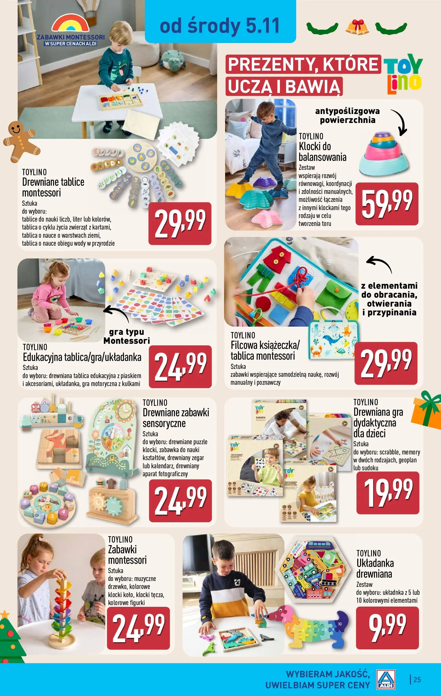 Aldi - Aż do 90% taniej w ALDI! od 02.11.2025 - Ulotka PDF, promocje | Strona: 25 | Produkty: Aparat fotograficzny, Gra, Zegar, Figurki