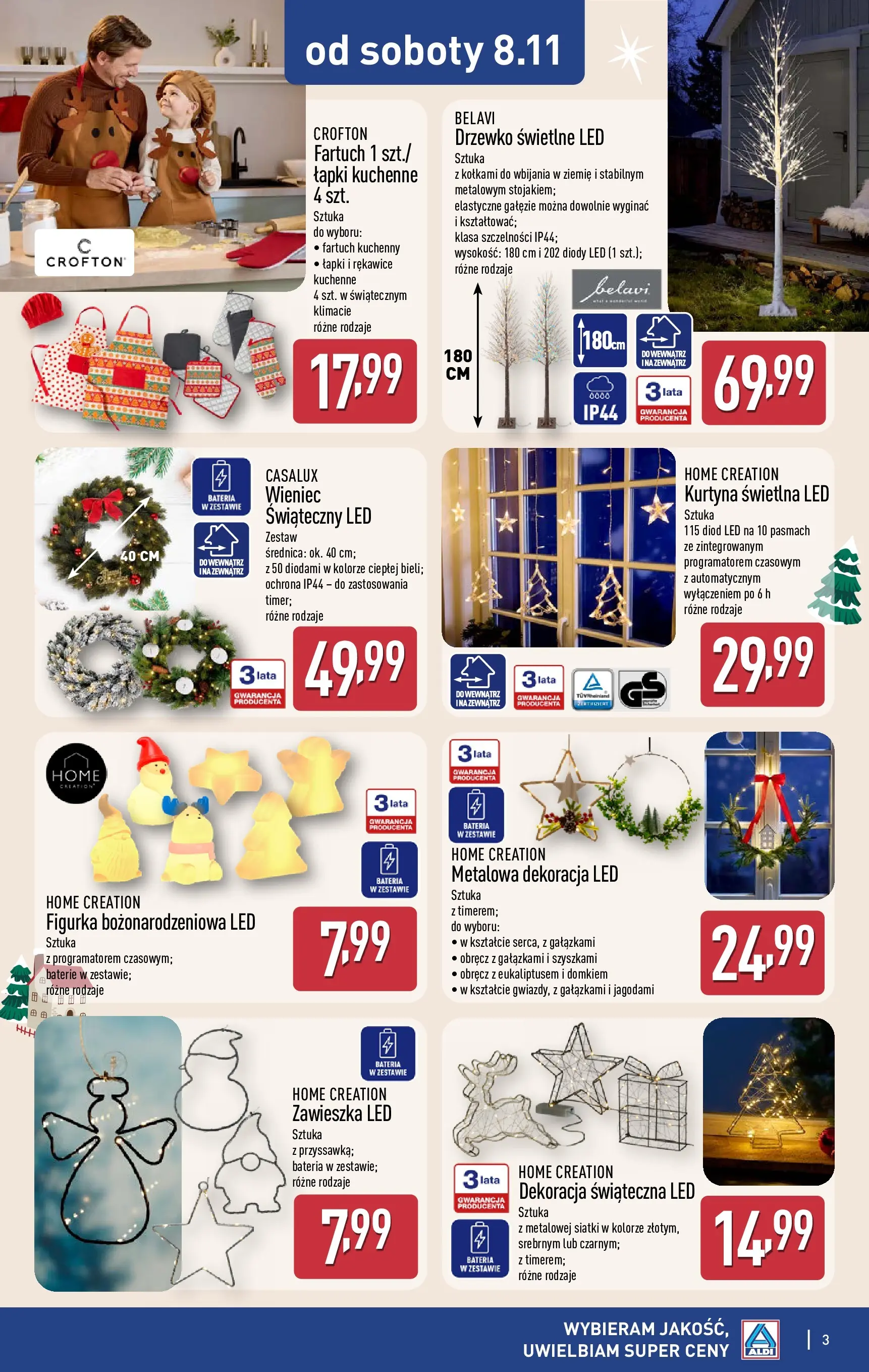 Aldi - Dekoracje świateczne w ALDI od 07.11.2025 - Ulotka PDF, promocje | Strona: 3 | Produkty: Banany