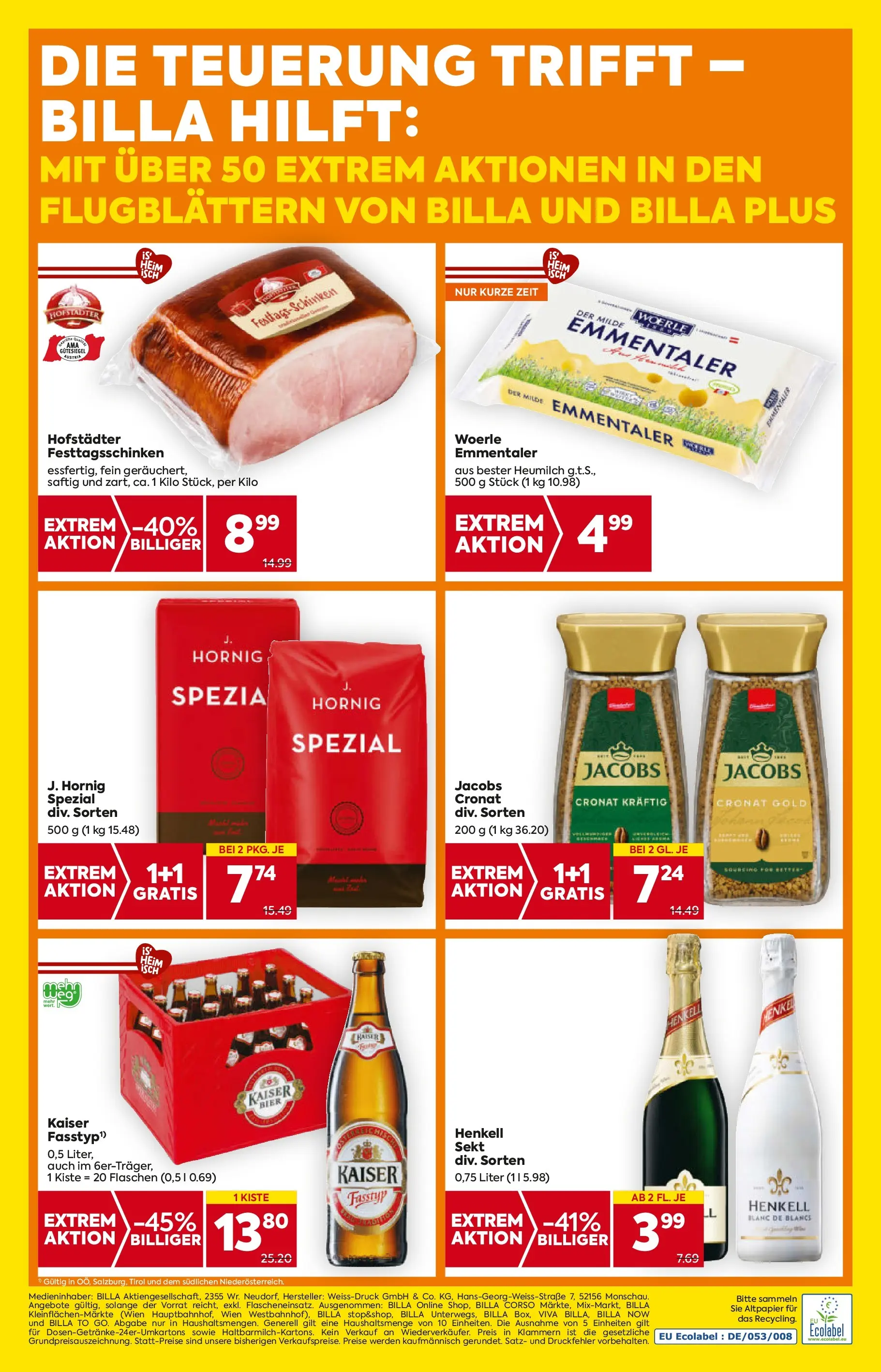 Billa Flugblatt - Amstetten, Neufurth ab 06.11.2025 - Angebote, Prospekt | Seite: 20 | Produkte: Korb, Bier