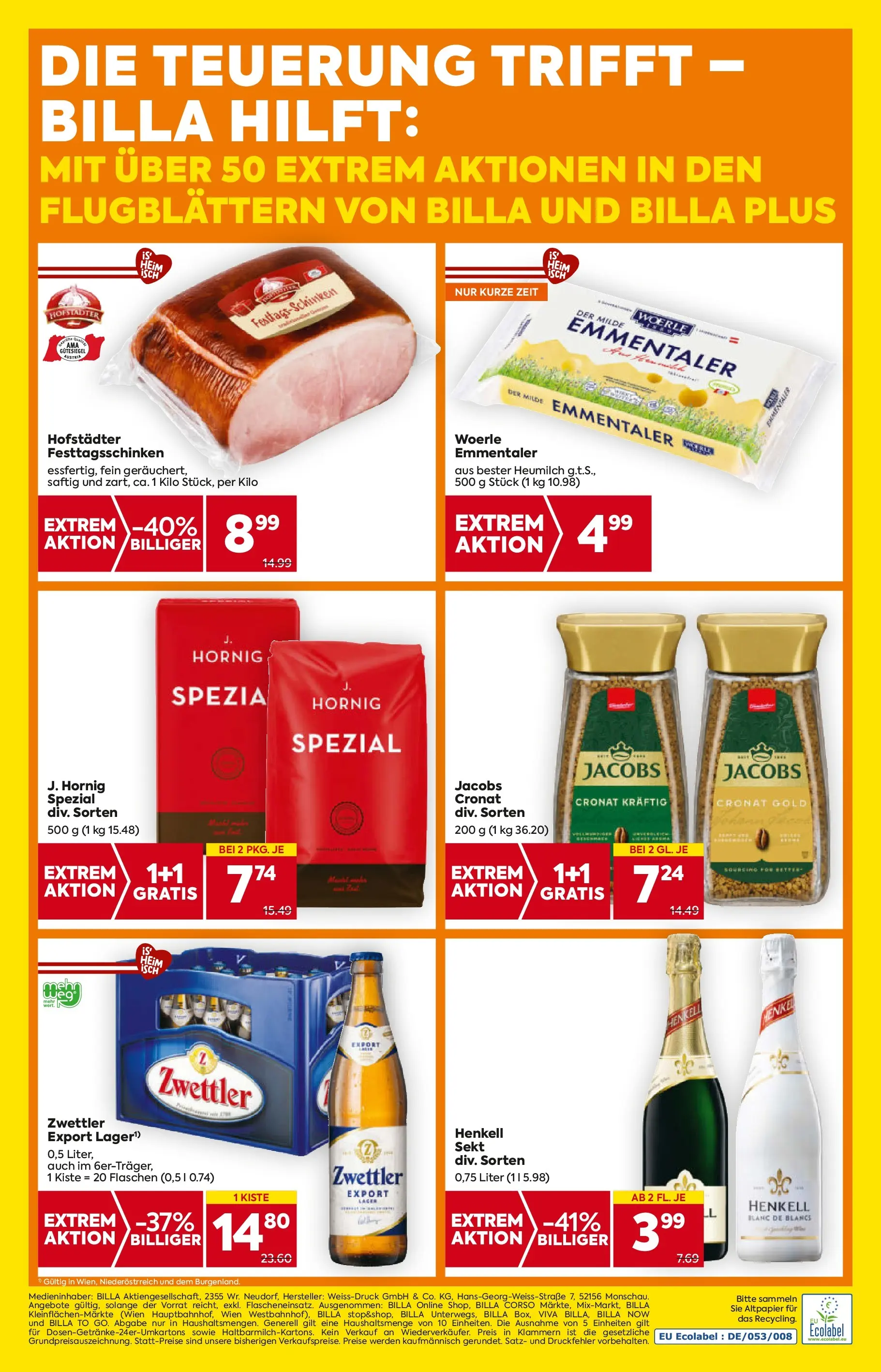 Billa - BILLA: Flugblatt gültig bei BILLA & BILLA PLUS ab 05.11.2025 - Angebote, Prospekt | Seite: 20