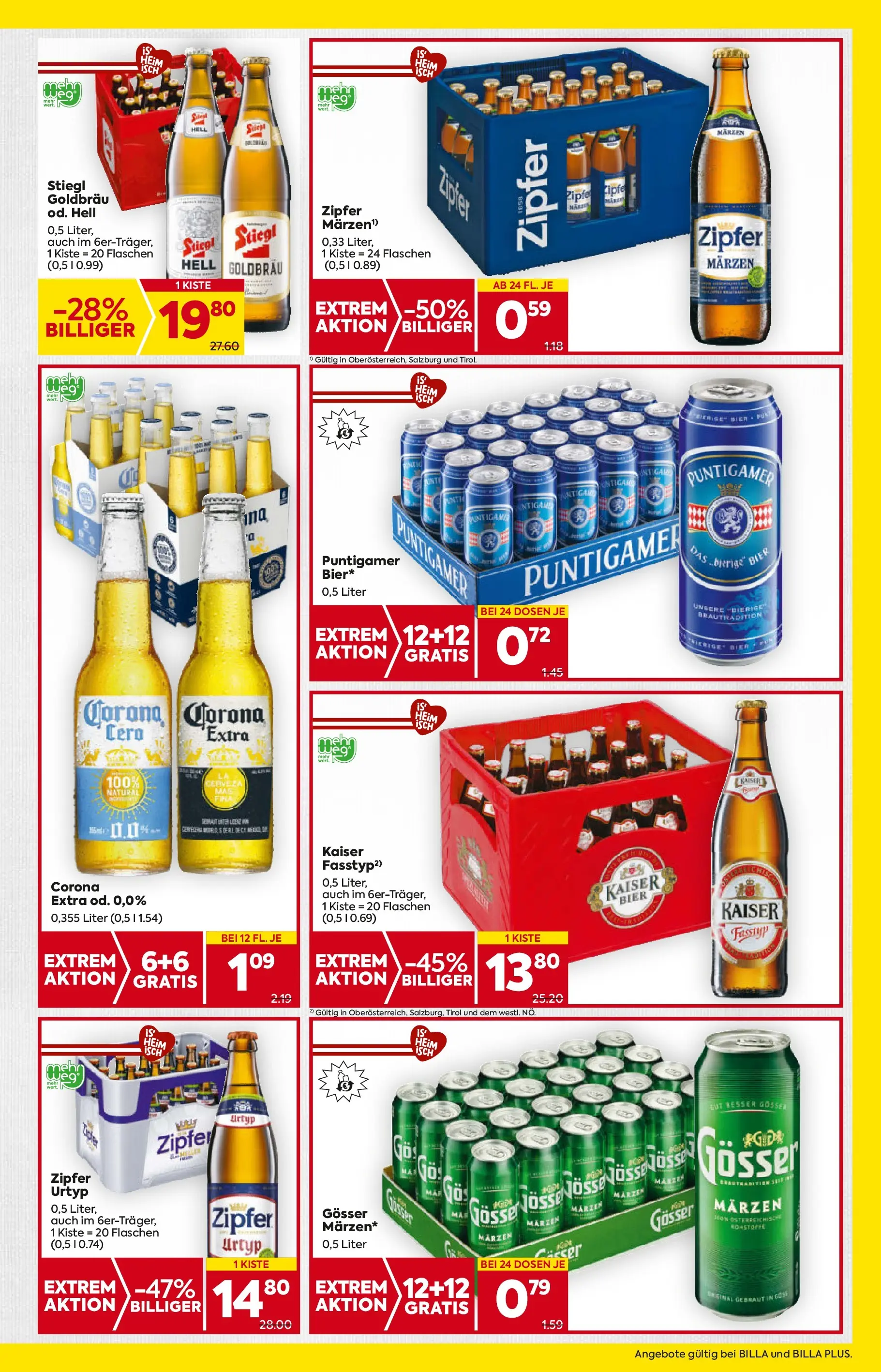 Billa Flugblatt - Oberndorf Bei Salzburg, Lamprechtshausen, Maria Alm ab 06.11.2025 - Angebote, Prospekt | Seite: 17 | Produkte: Bier