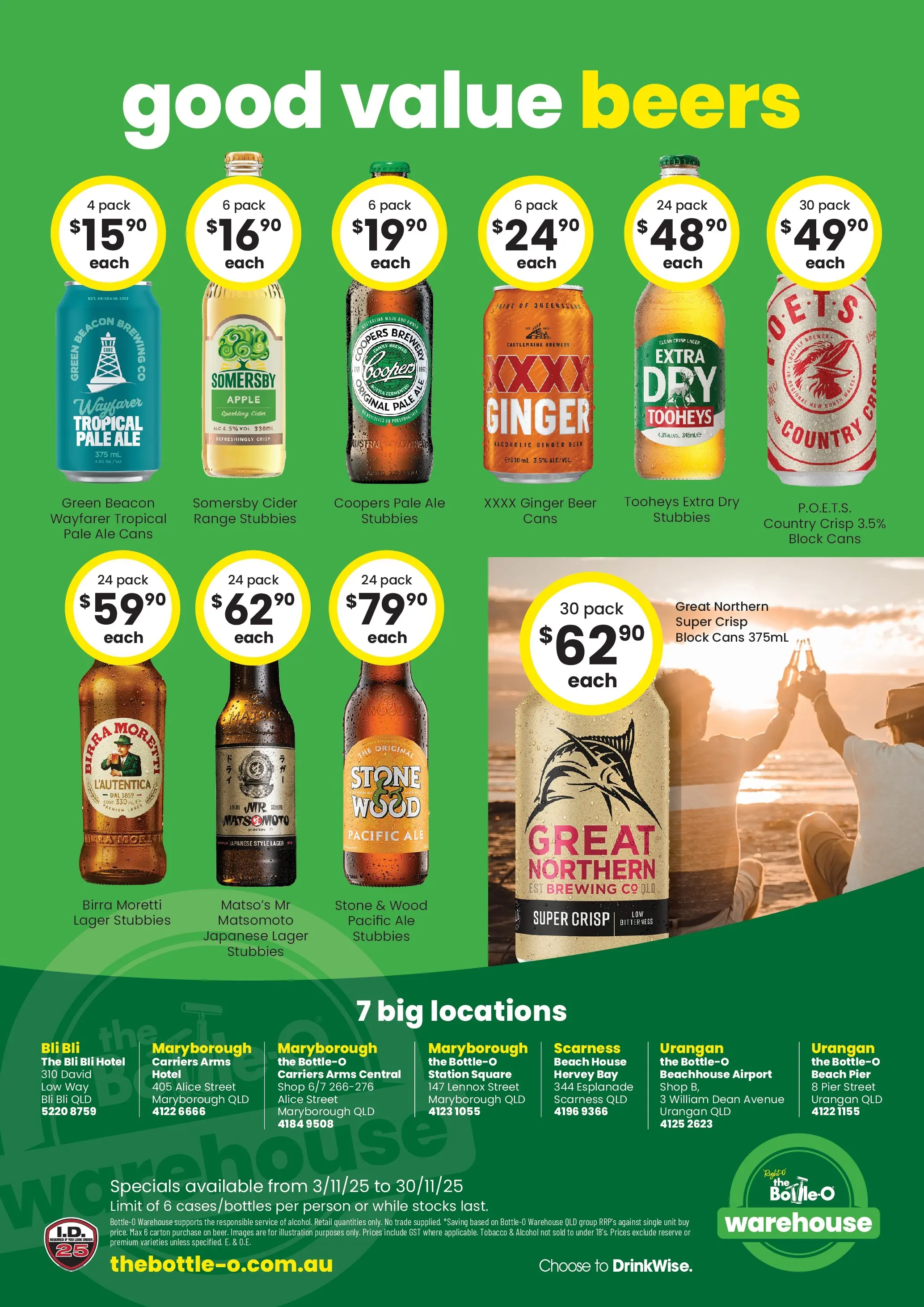 The Bottle-O Catalogue Wondunna, Maryborough, Bli Bli - 03/11/2025 > weekly / monthly specials | Page: 6 | Products: Ginger, Beer, Wood