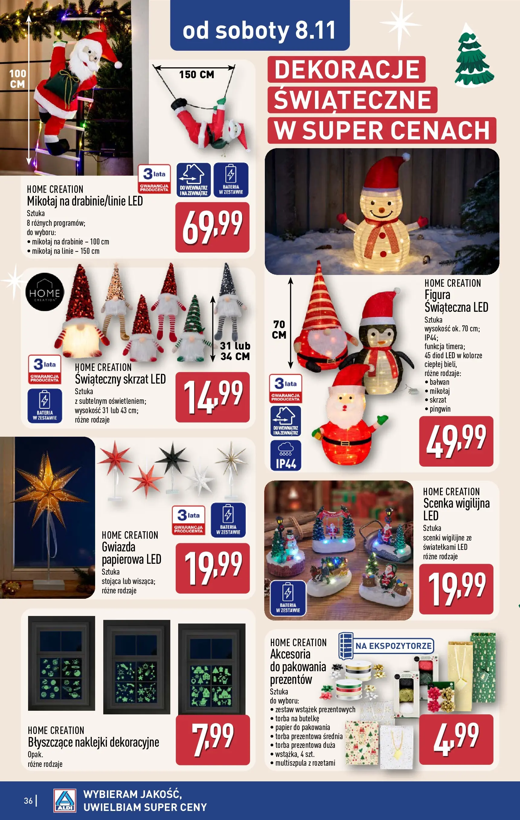 Aldi - Aż do 90% taniej w ALDI! od 02.11.2025 - Ulotka PDF, promocje | Strona: 36 | Produkty: Torba, Bateria, Naklejki