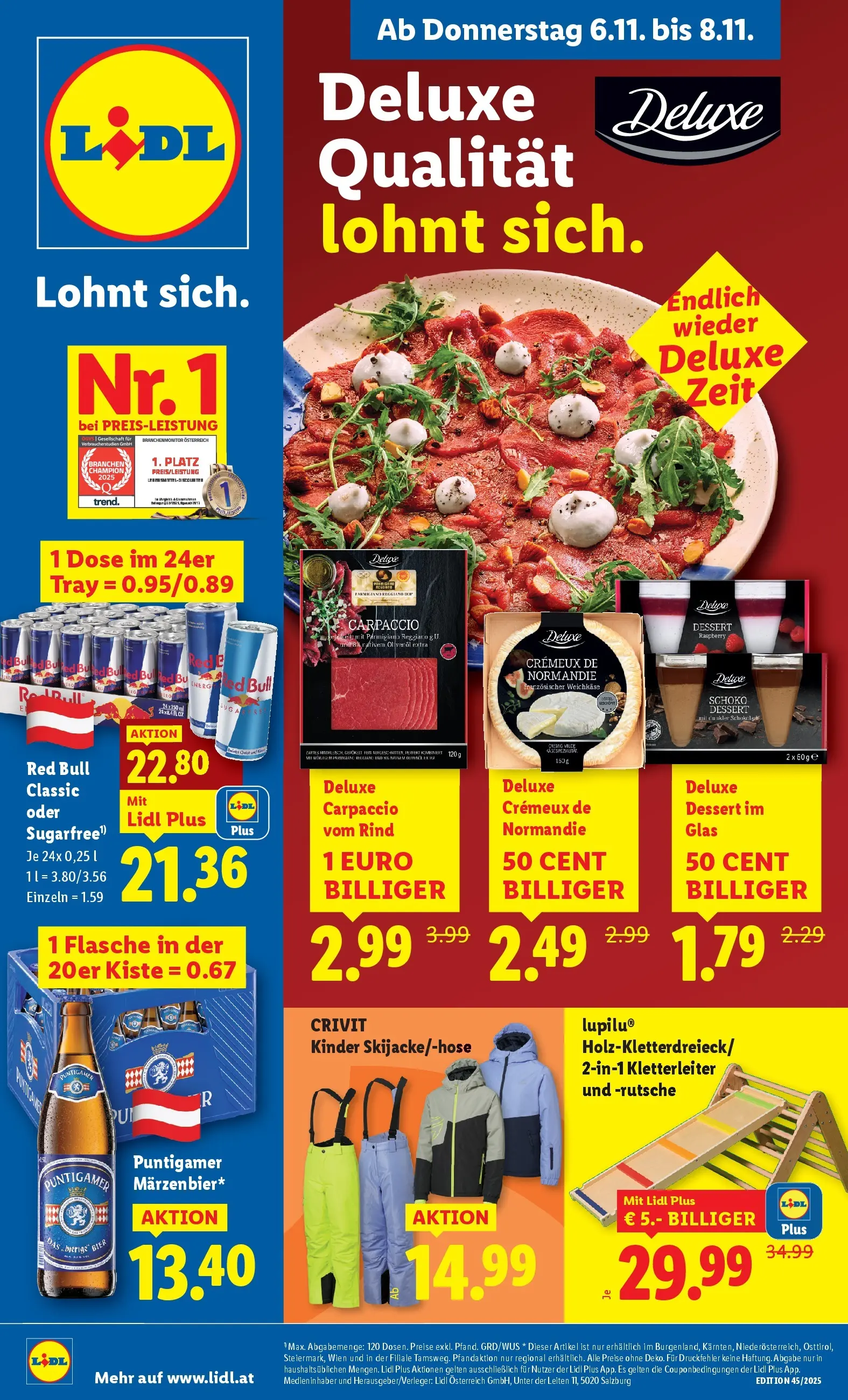 Lidl - Lidl: Flugblatt in deiner Nähe ab 05.11.2025 - Angebote ab donnerstag | Seite: 1 | Produkte: Öl, Schokolade, Bier