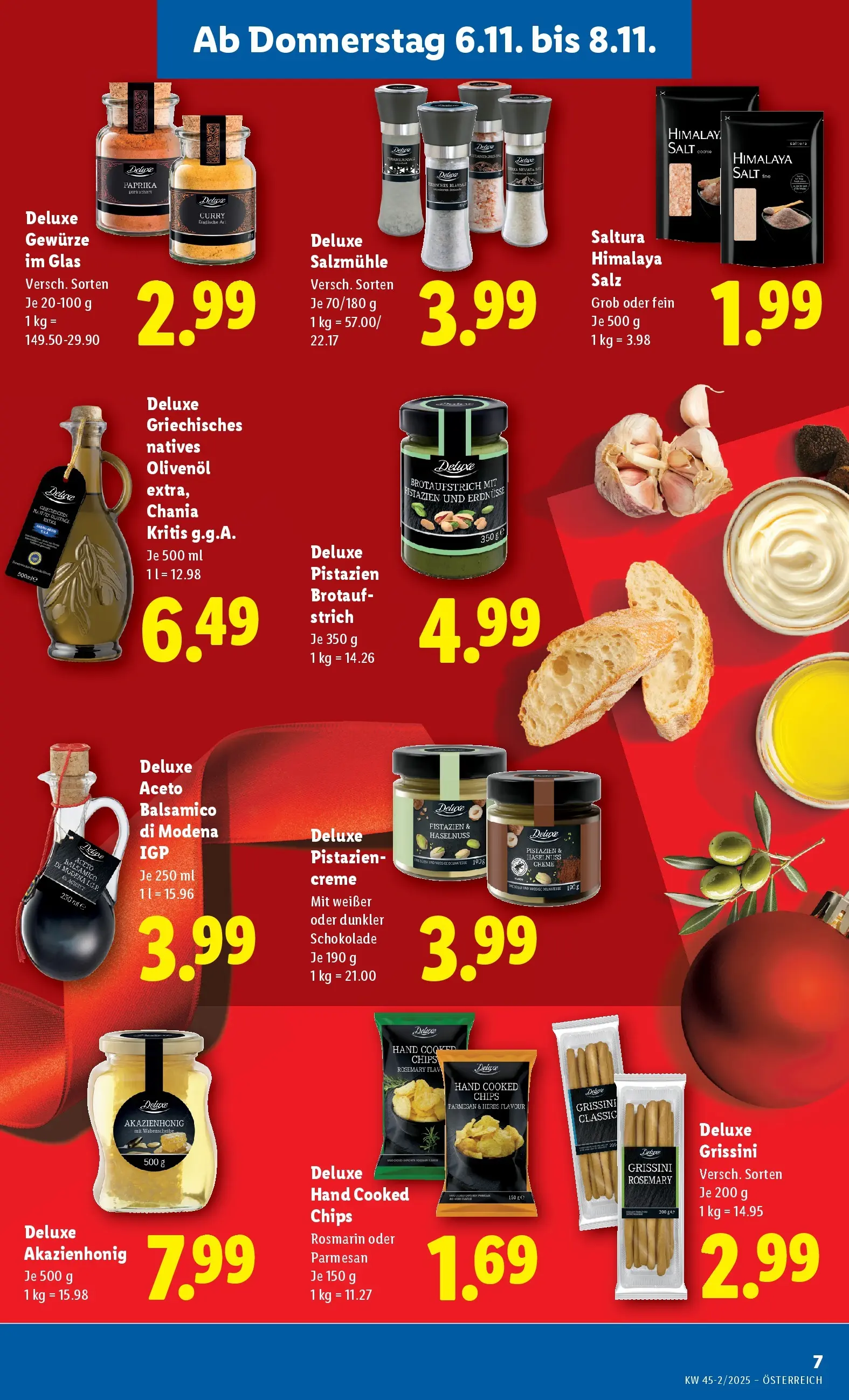 Lidl - Lidl: Flugblatt in deiner Nähe ab 05.11.2025 - Angebote ab donnerstag | Seite: 7 | Produkte: Chips, Gewürze, Salz, Creme