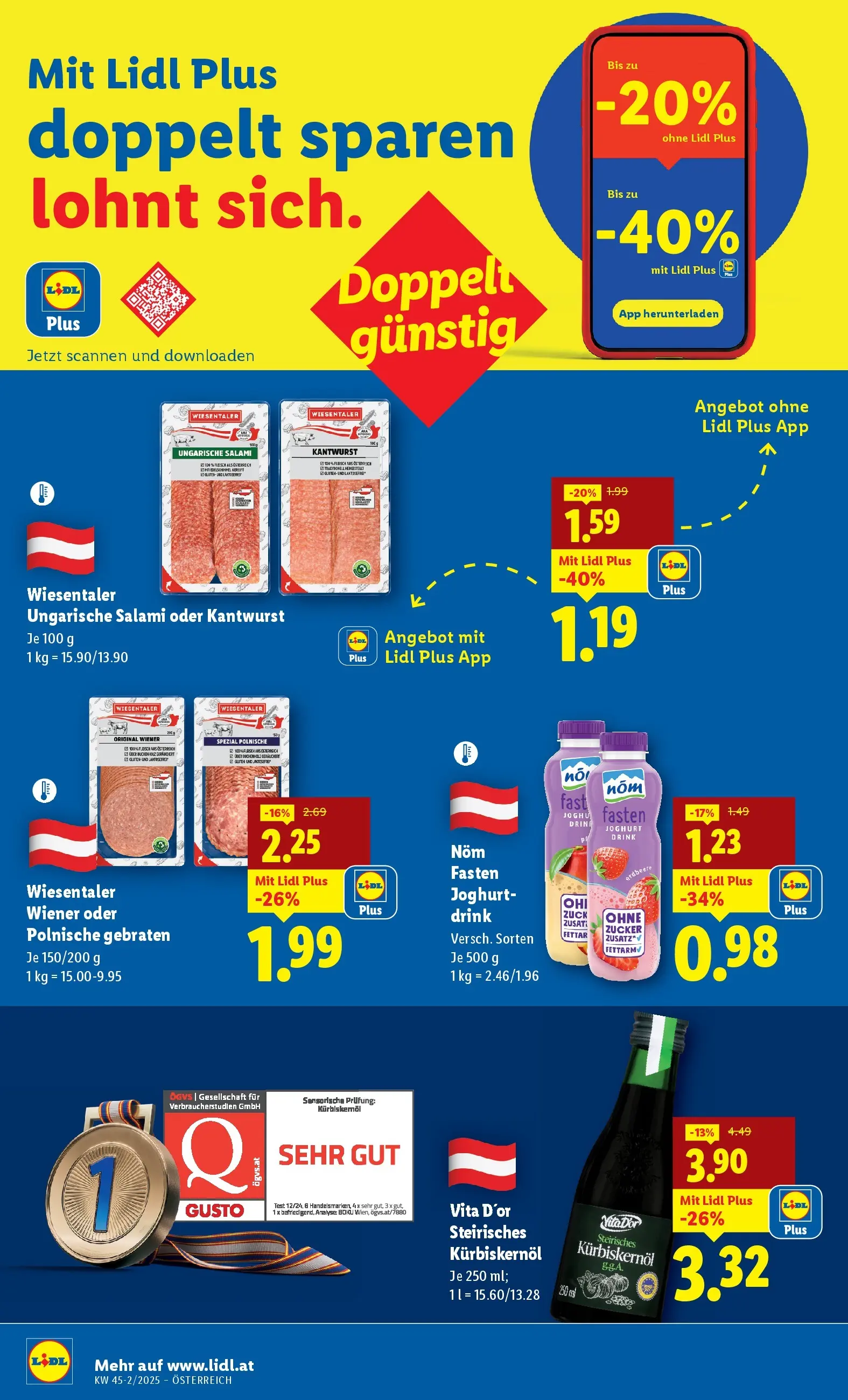 Lidl - Lidl: Flugblatt in deiner Nähe ab 05.11.2025 - Angebote ab donnerstag | Seite: 18 | Produkte: Zucker, Joghurt, Salami