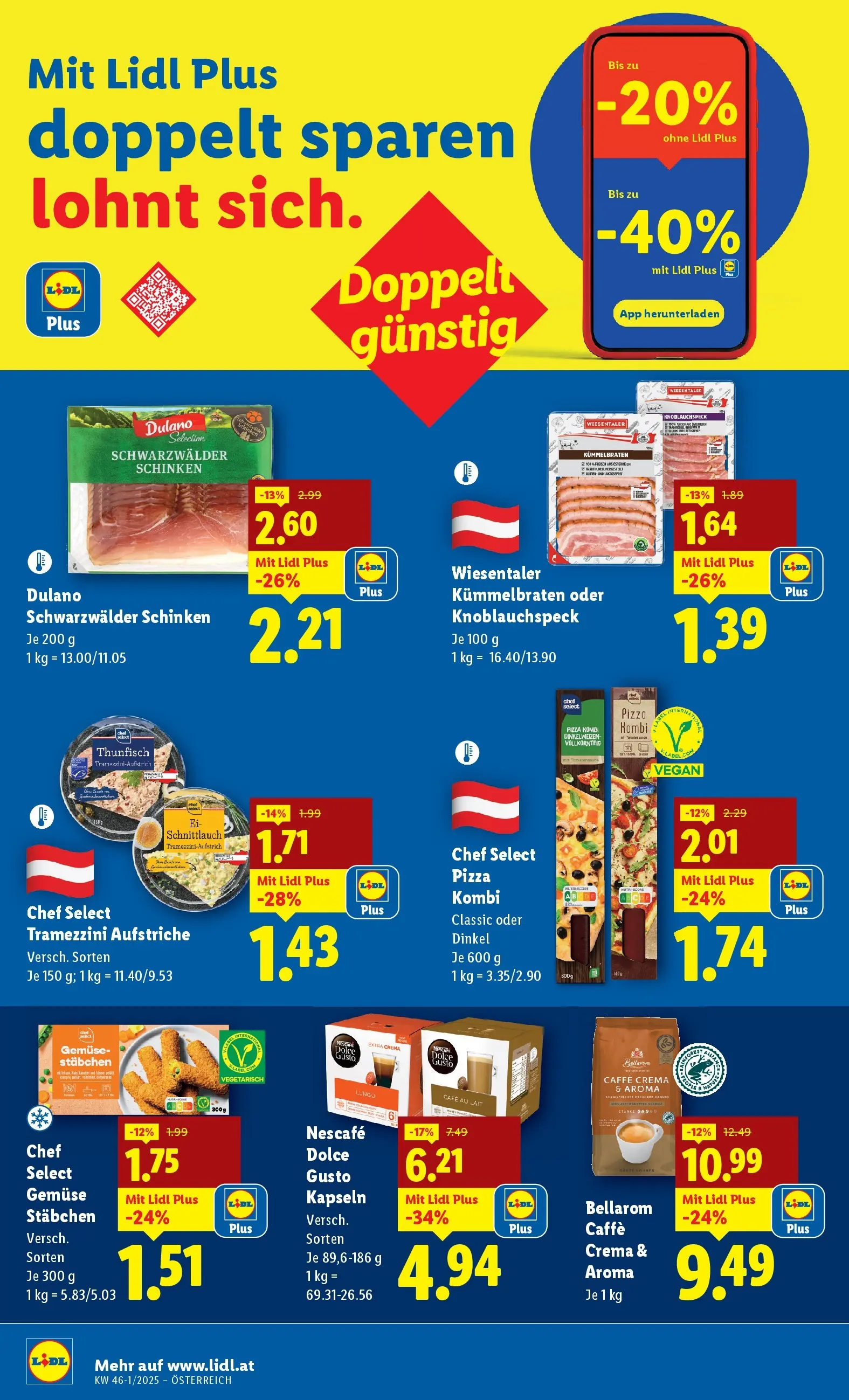 Lidl - Lidl: Flugblatt in deiner Nähe ab 05.11.2025 - Angebote ab donnerstag | Seite: 38 | Produkte: Gemüse, Schinken, Pizza